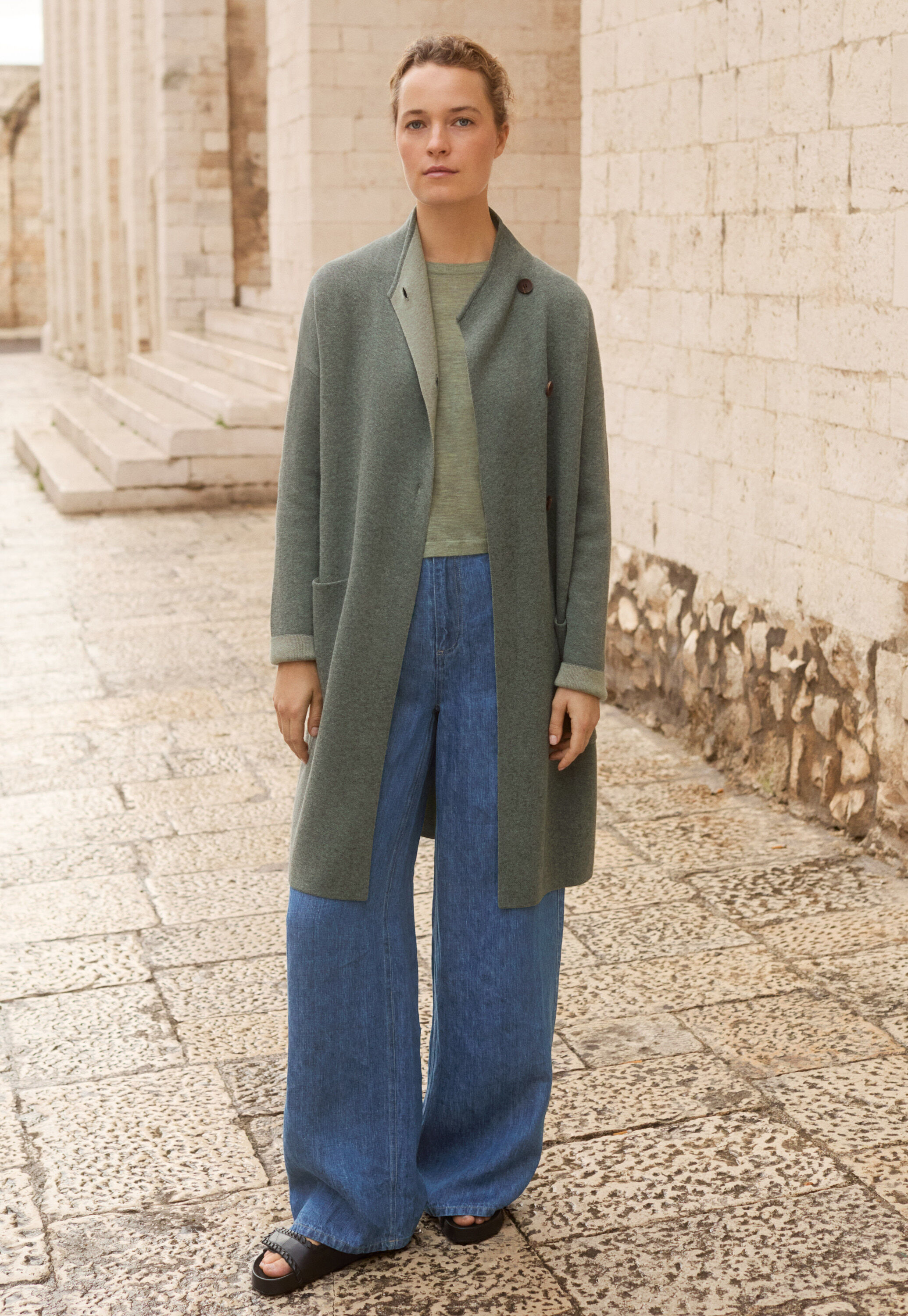 Edge-to-edge cardigan