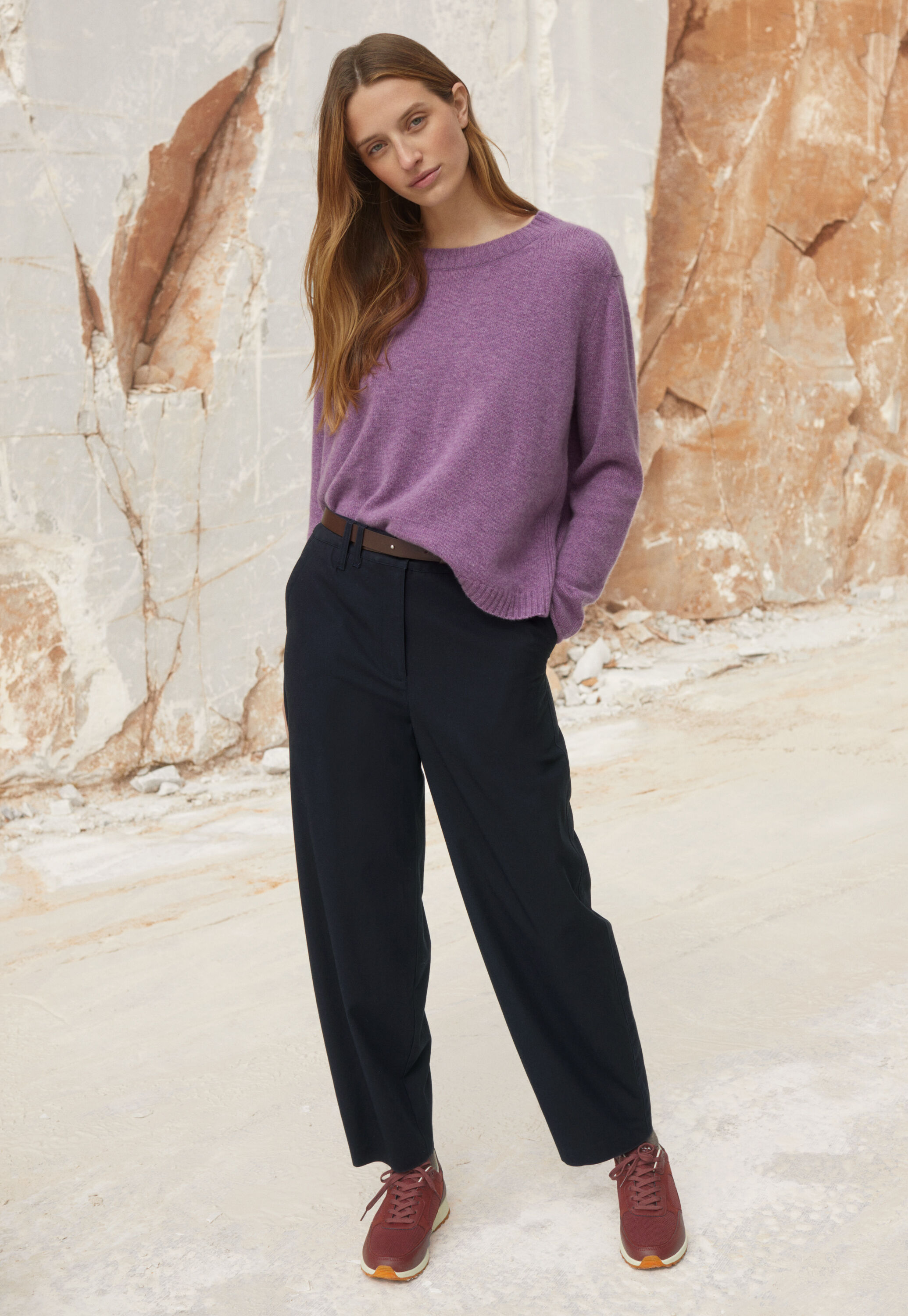 Ankle-length trousers