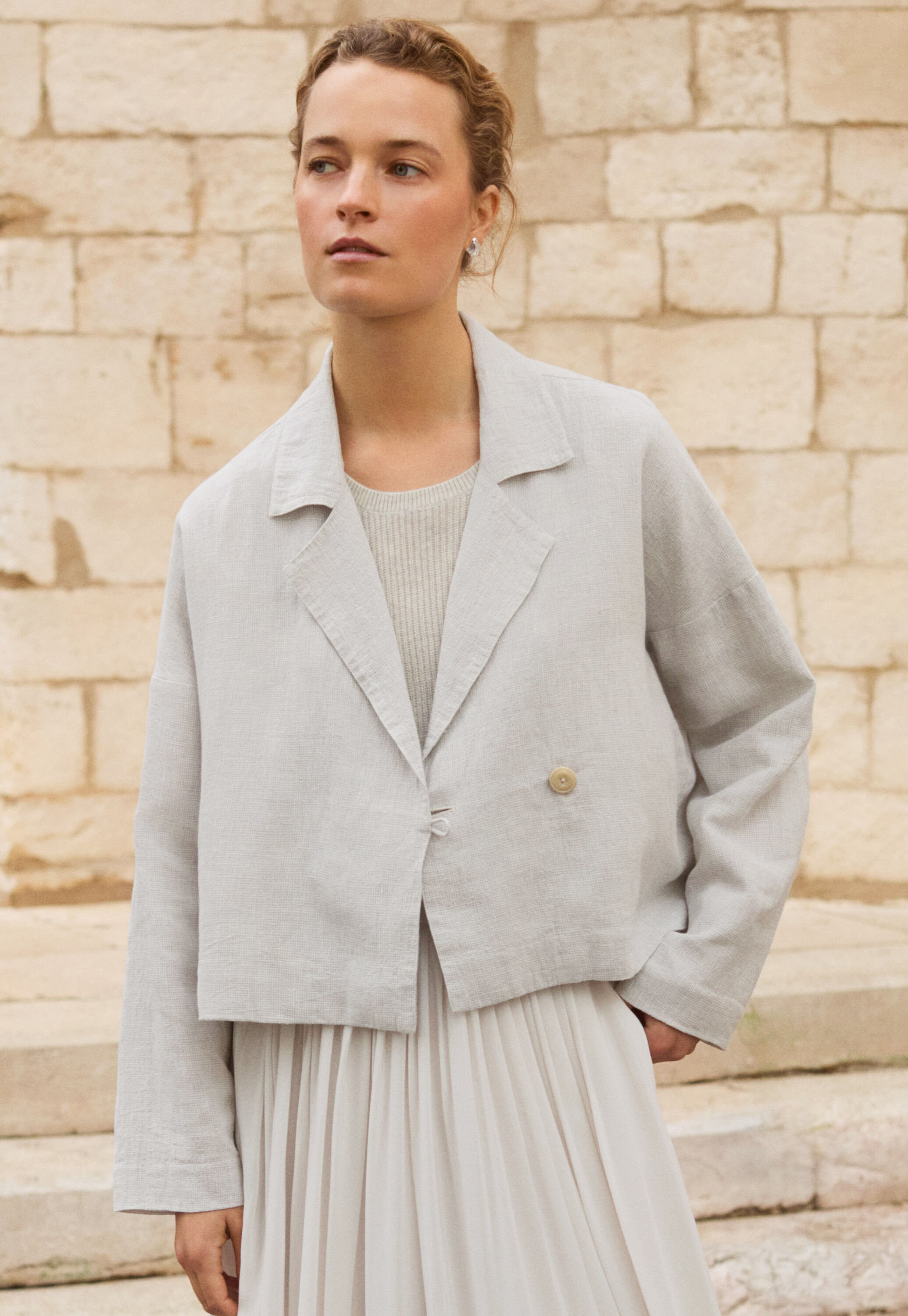 Garment-dyed overshirt