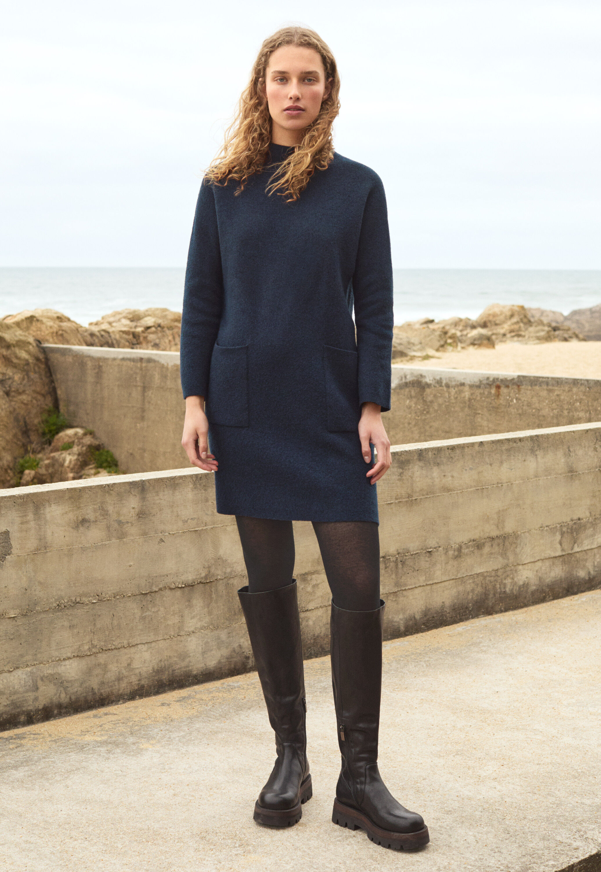 Patch-pocket dress