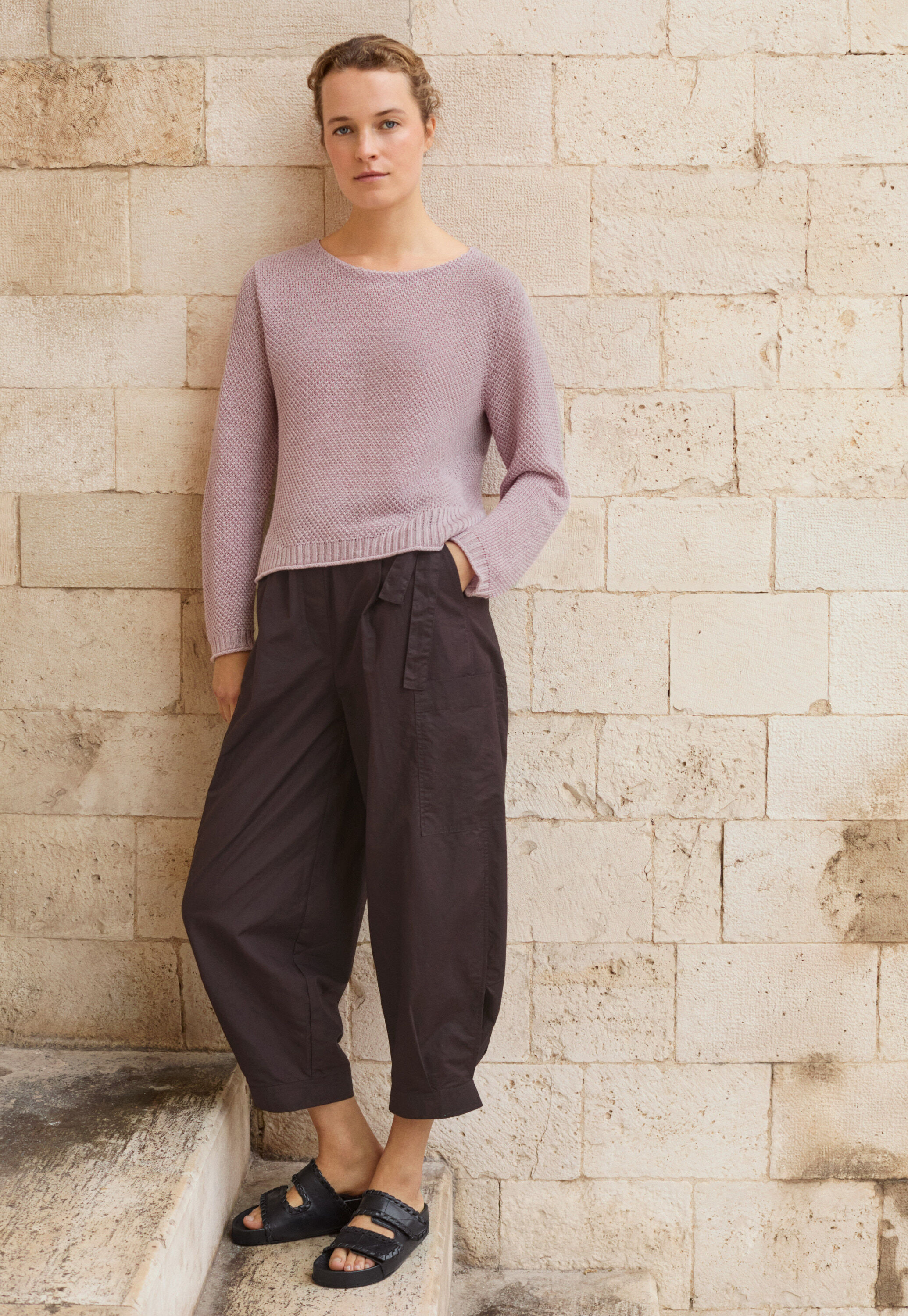 Pleat-front trousers