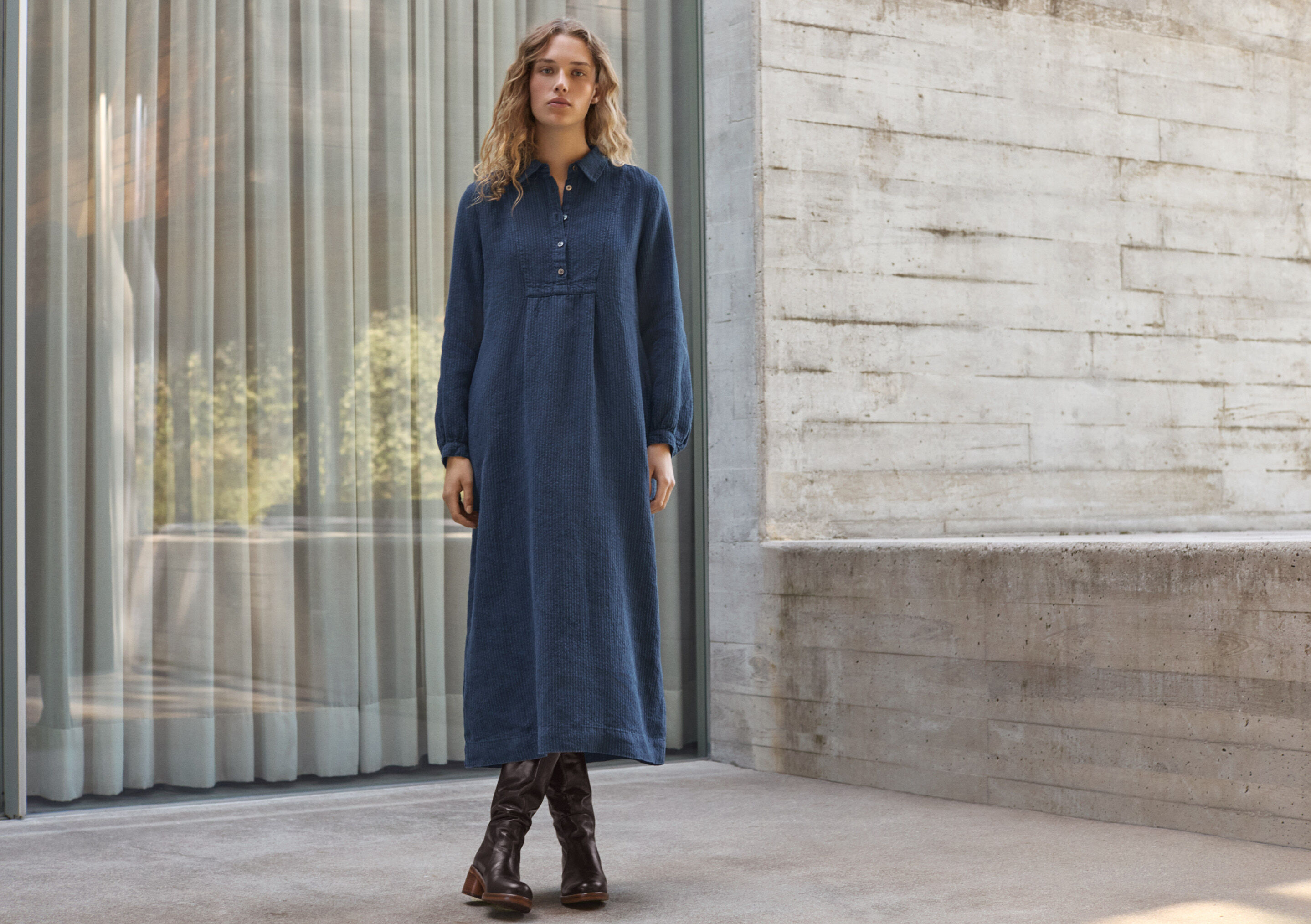 Garment-dyed overshirt