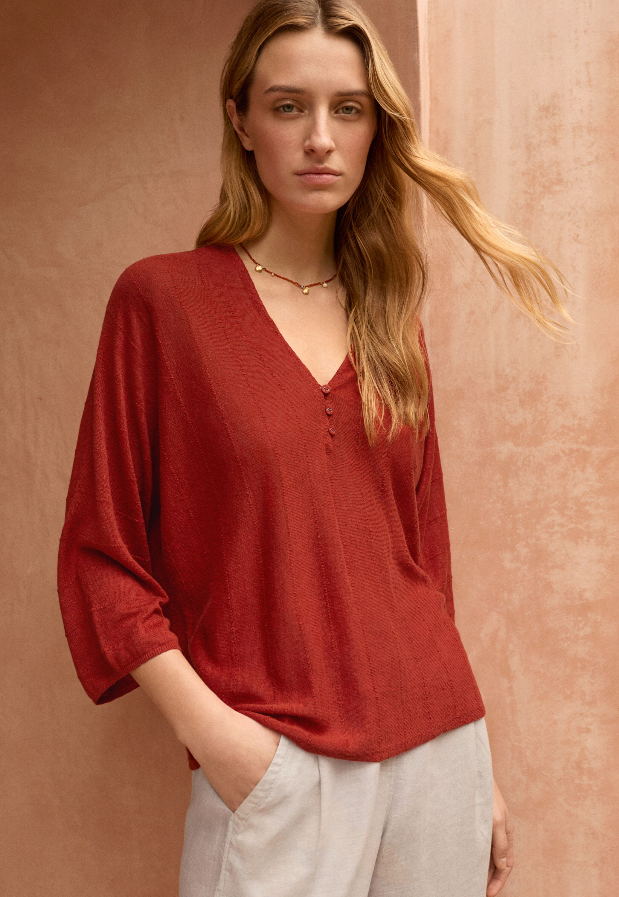 Cable sweater