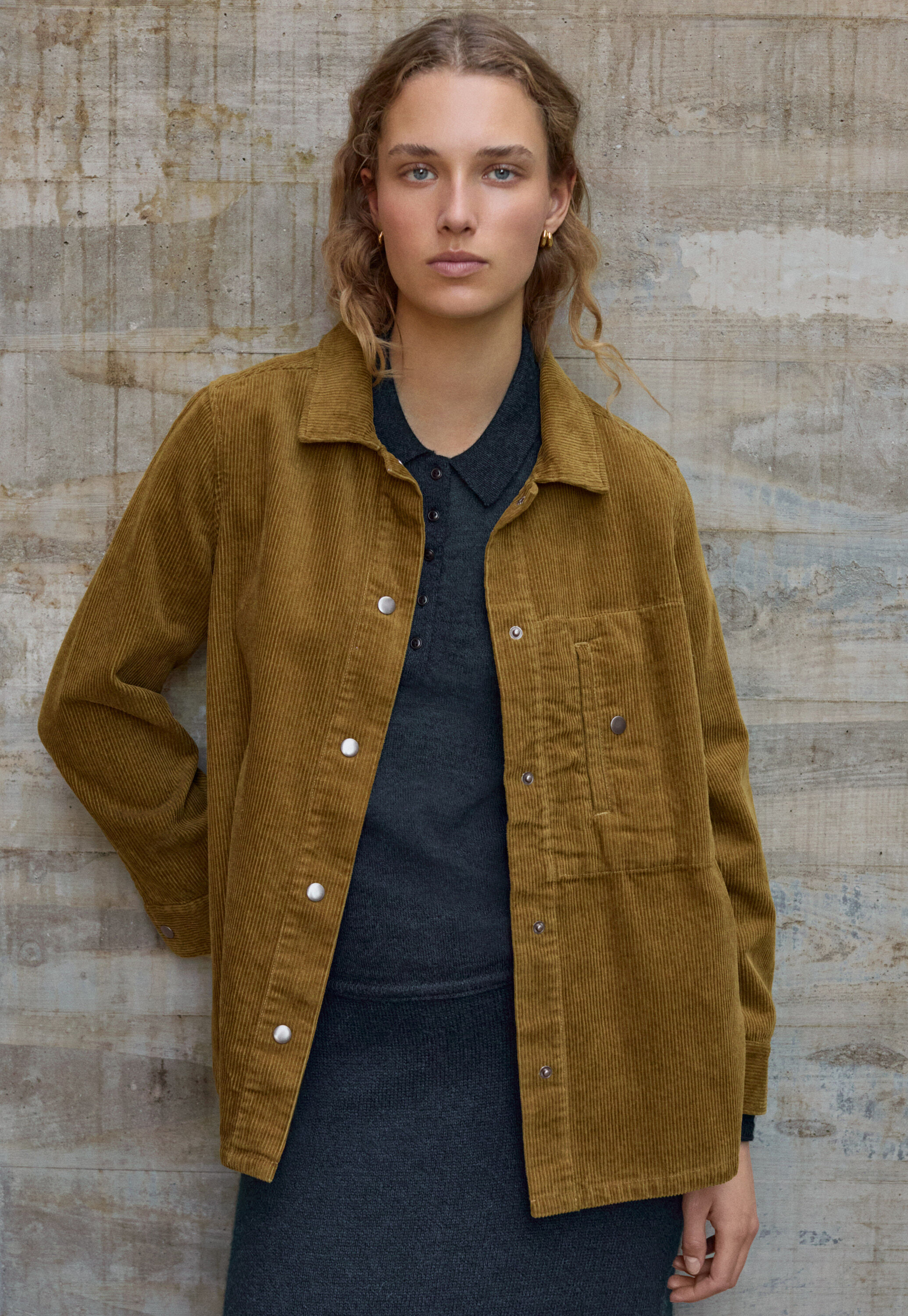Cord overshirt