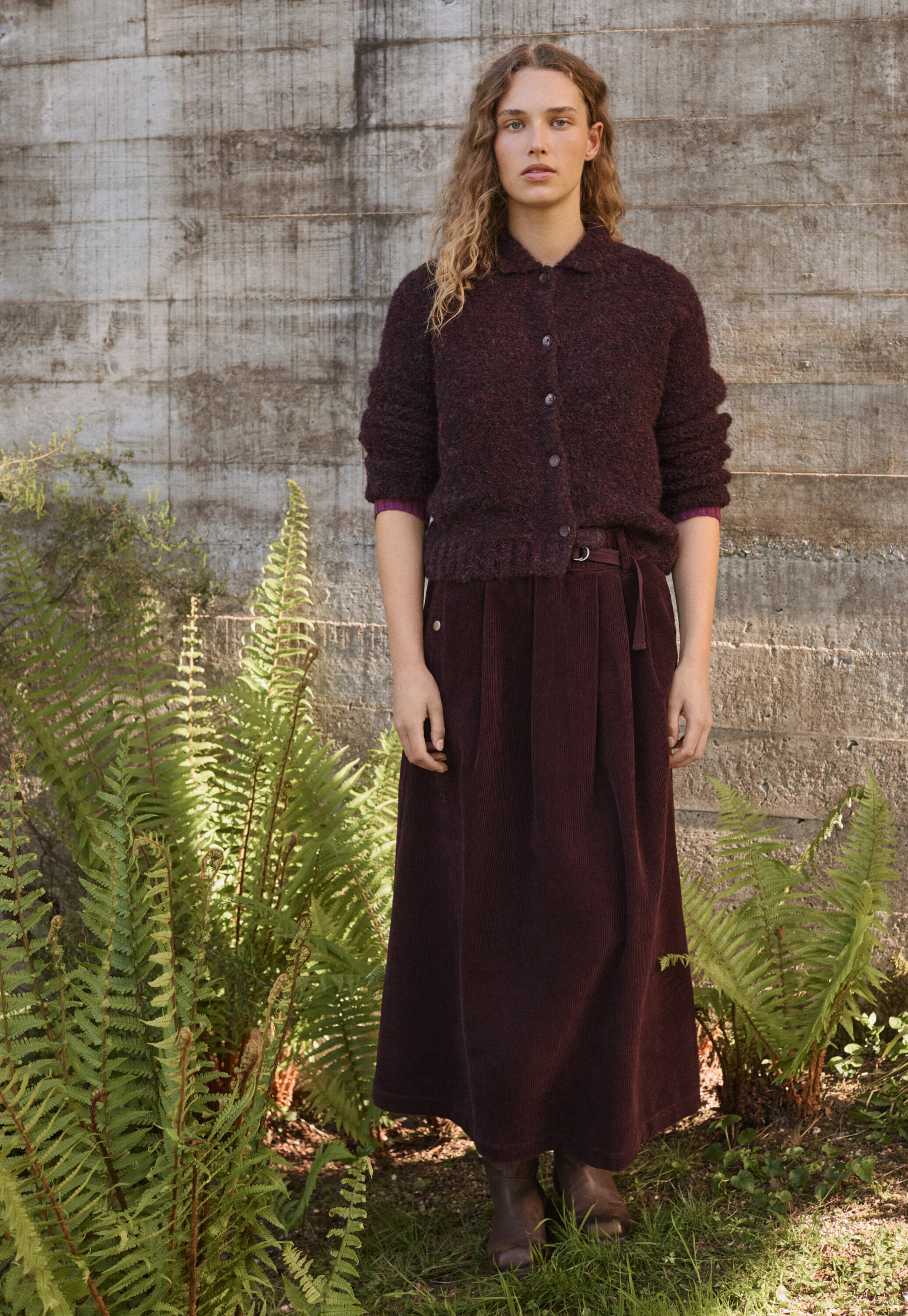 Collared cardigan