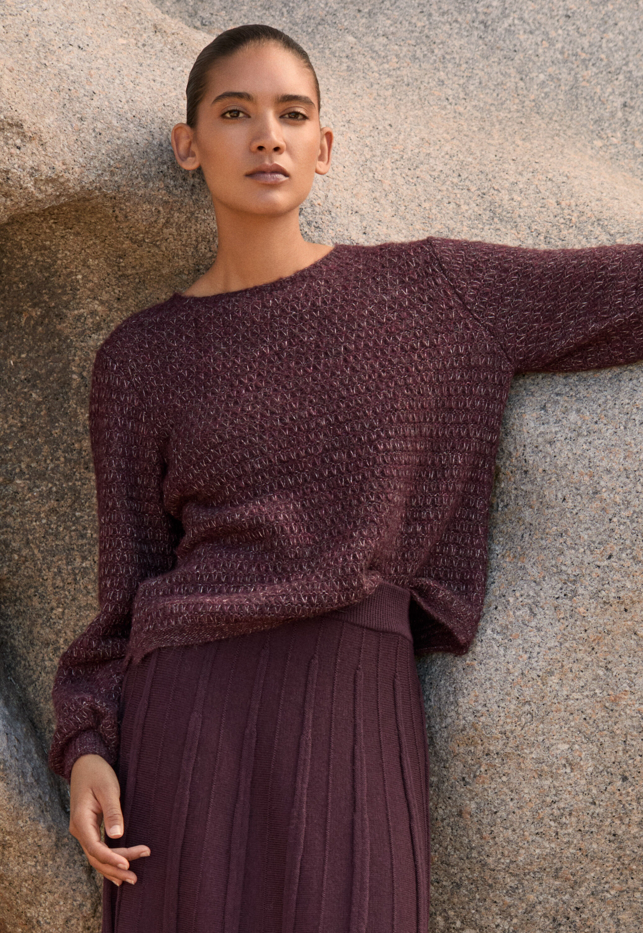 Tuck-stitch sweater