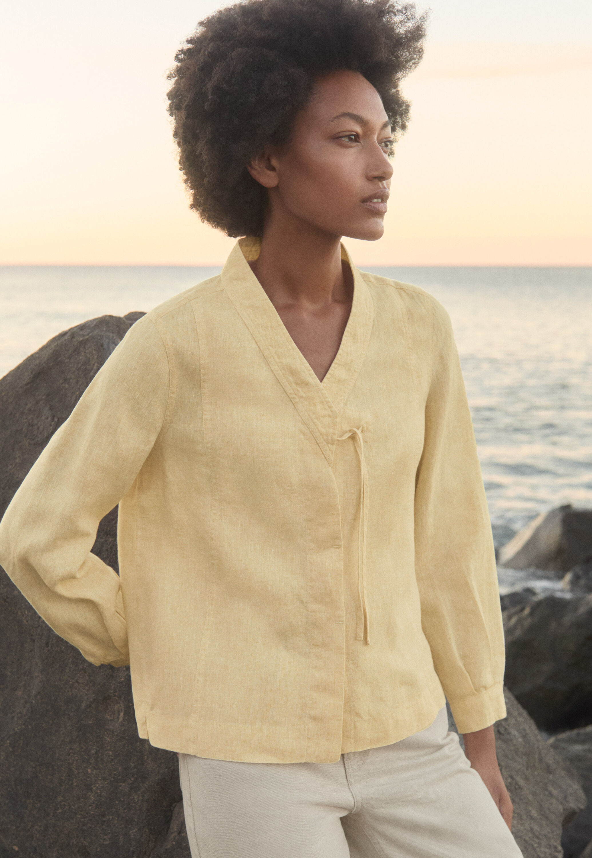 Kimono-style shirt