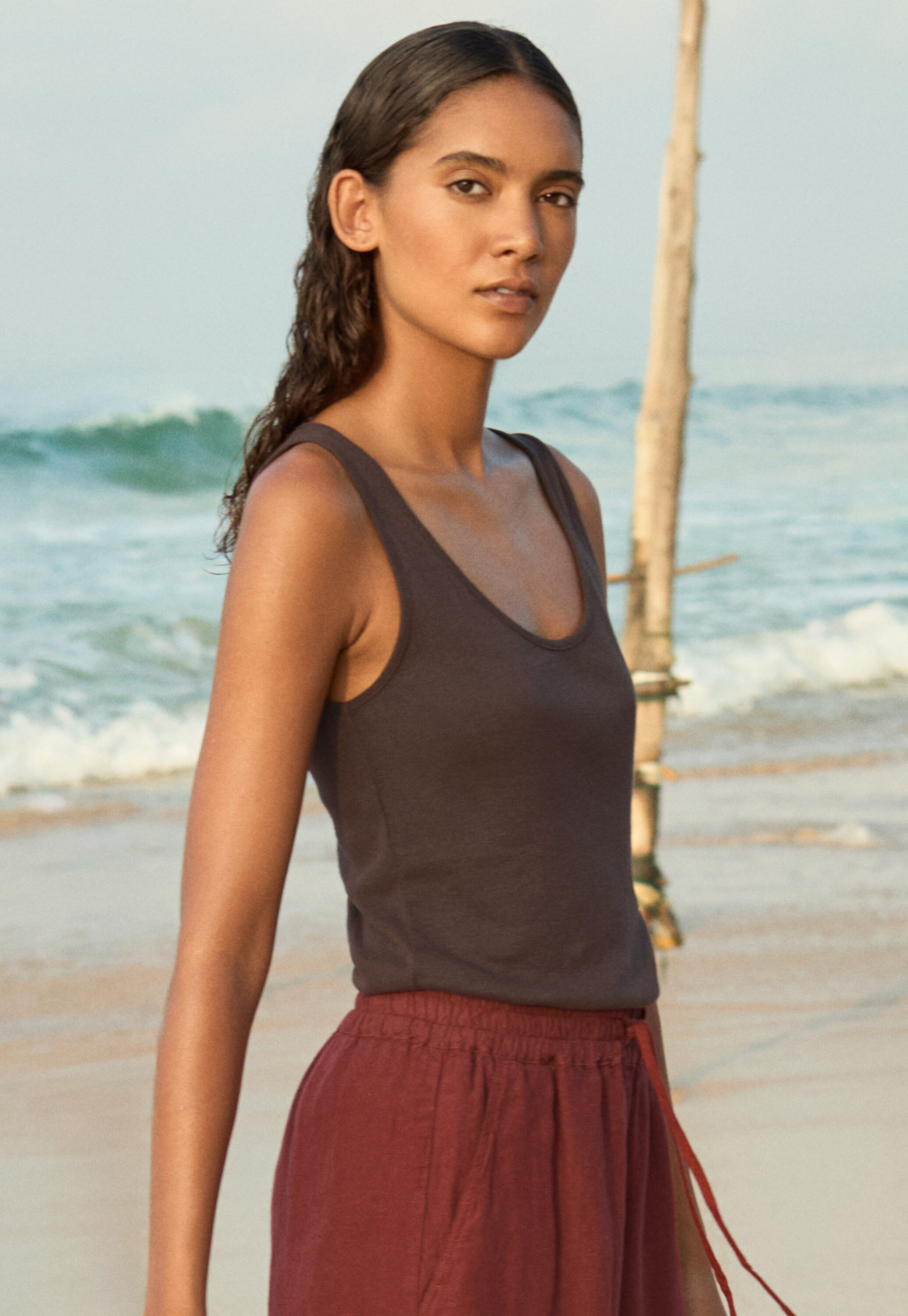 Ribbed vest