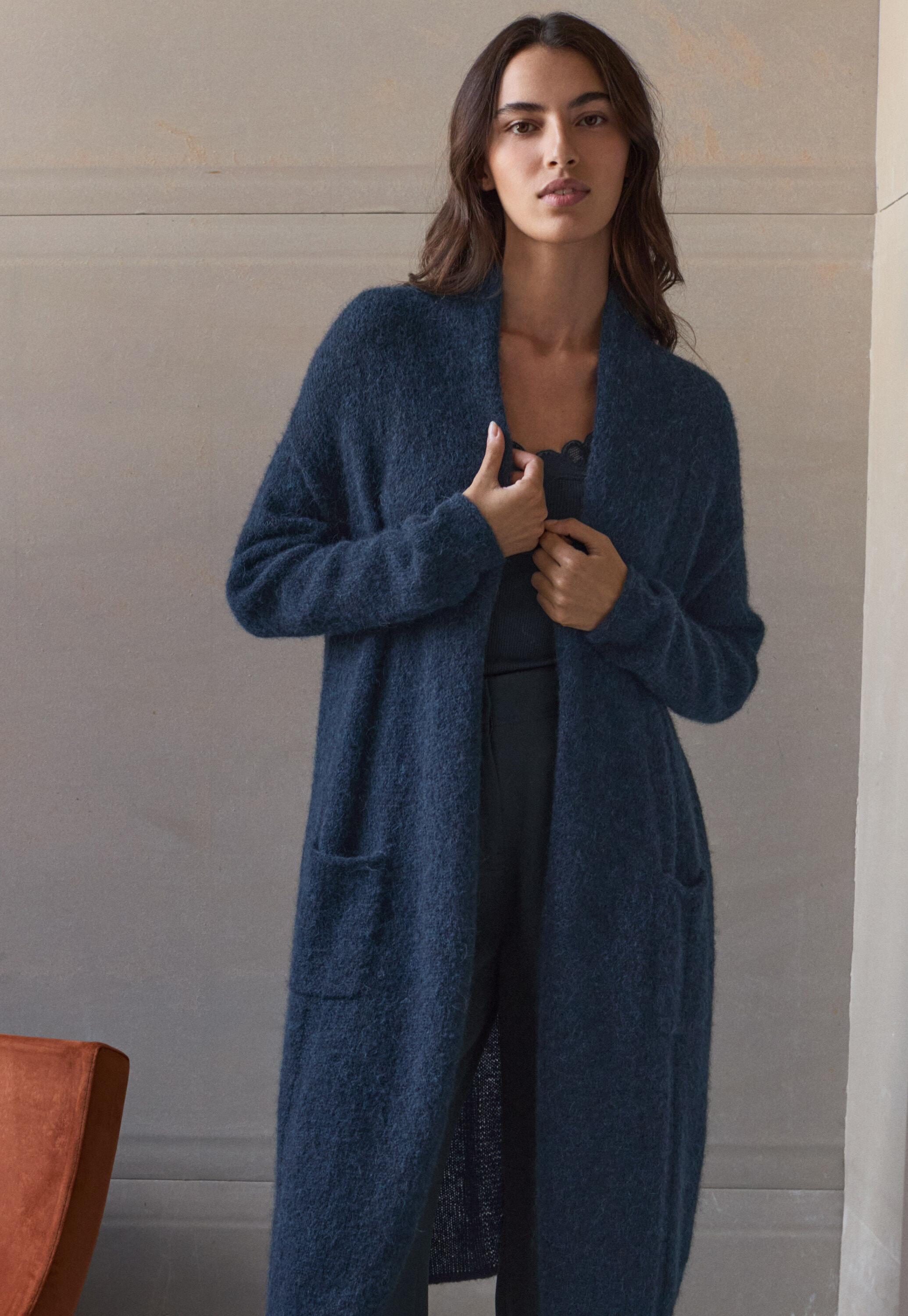 Edge-to-edge cardigan