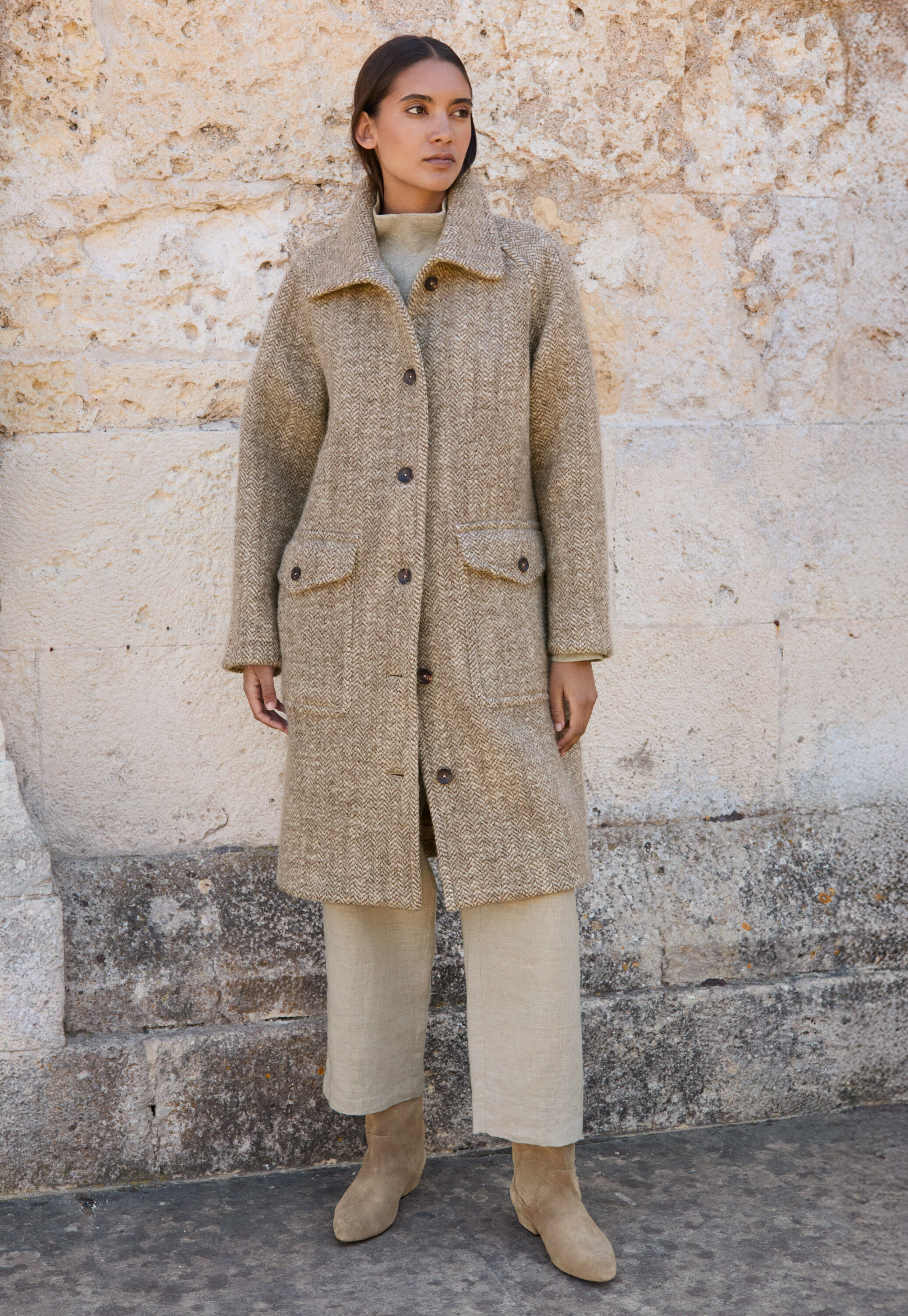 Herringbone coat