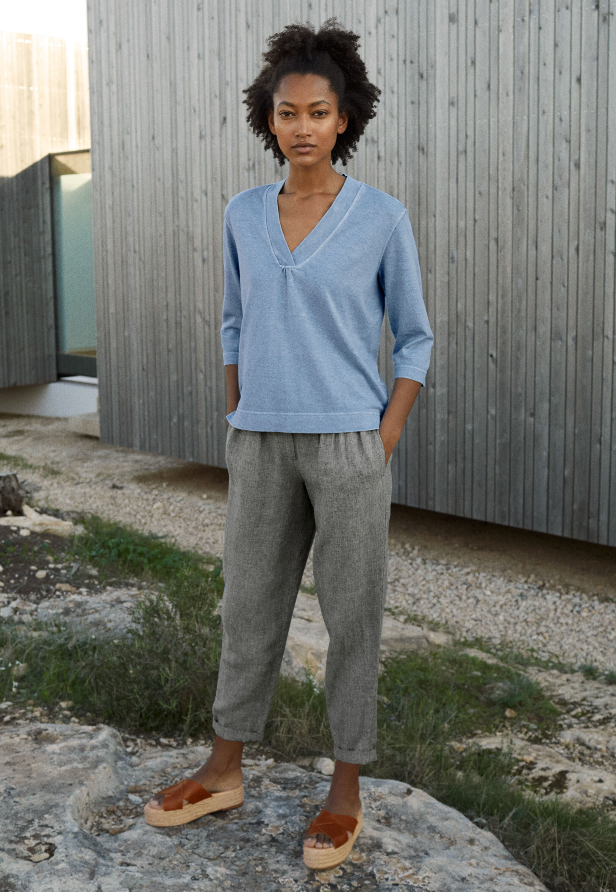 Tapered trousers