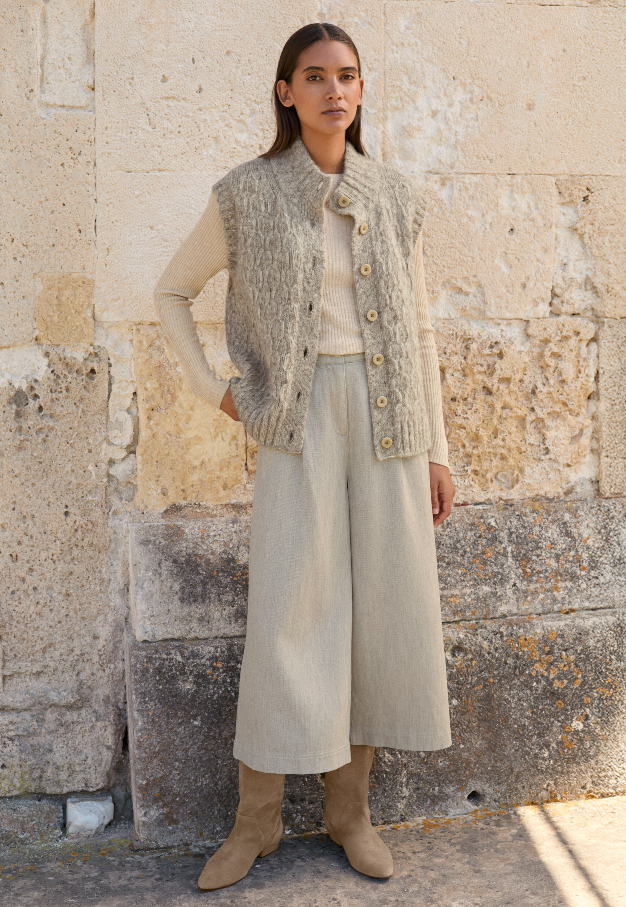 Pleat-front trousers