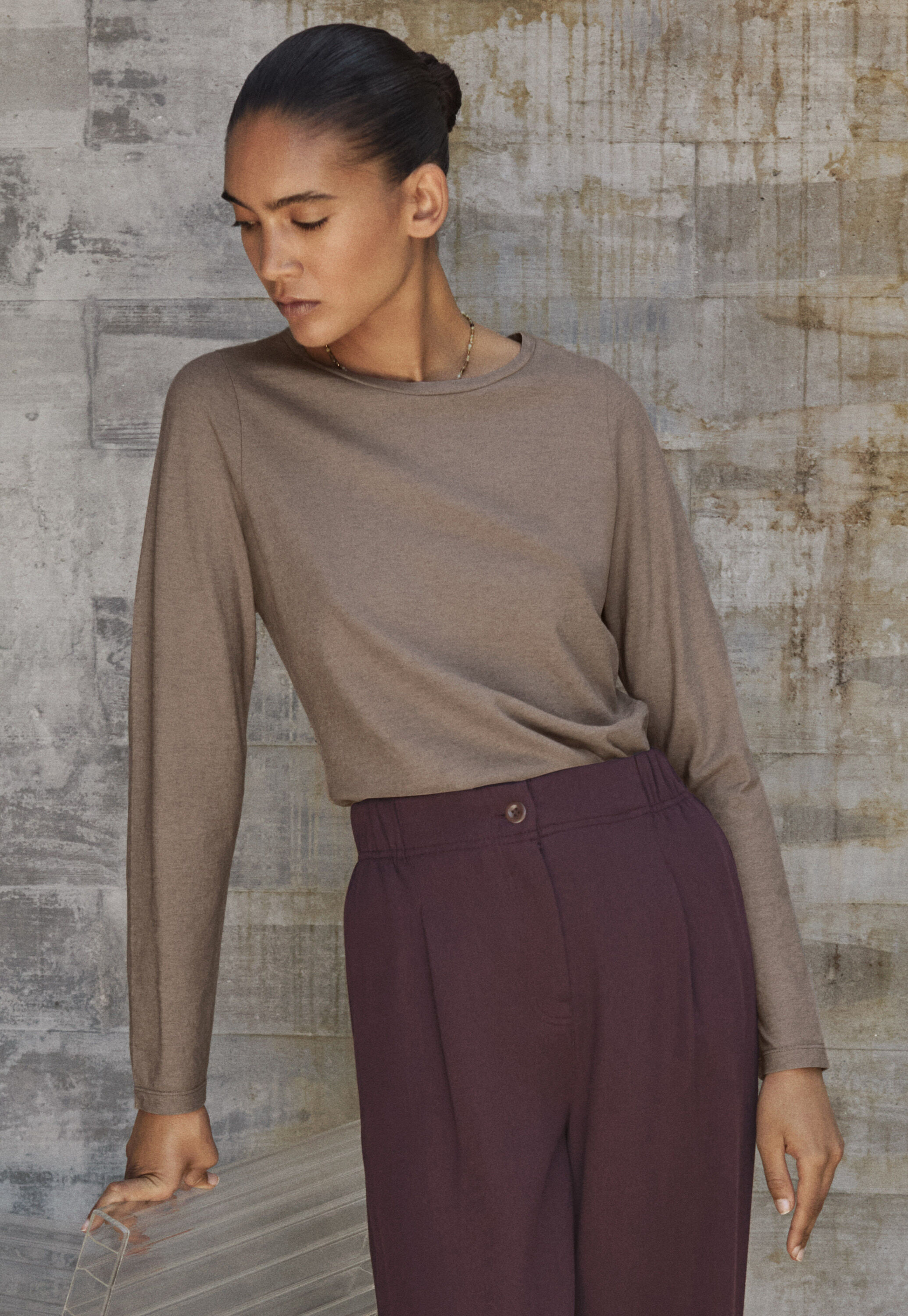Button-through rib top
