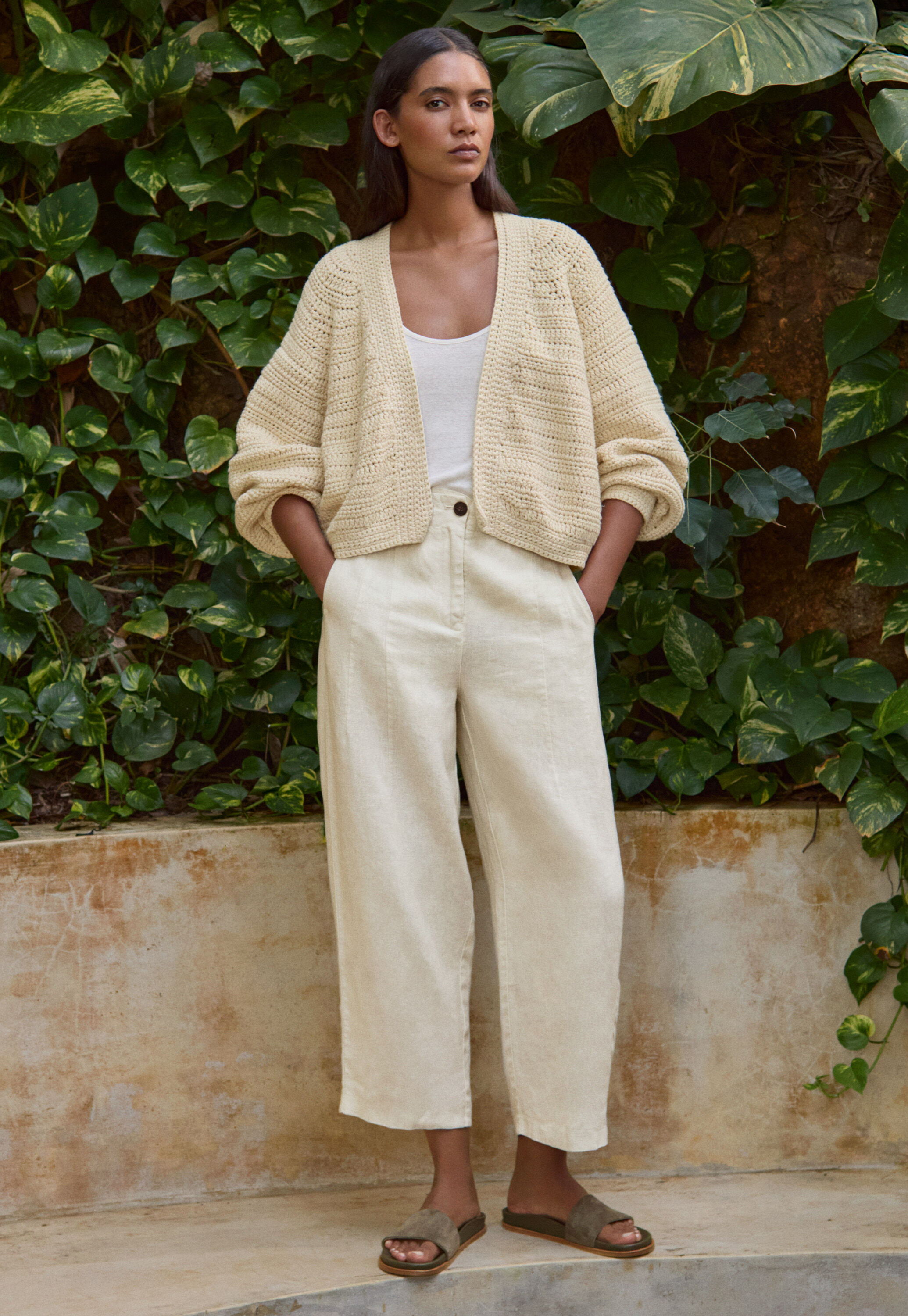 Pleat-front trousers