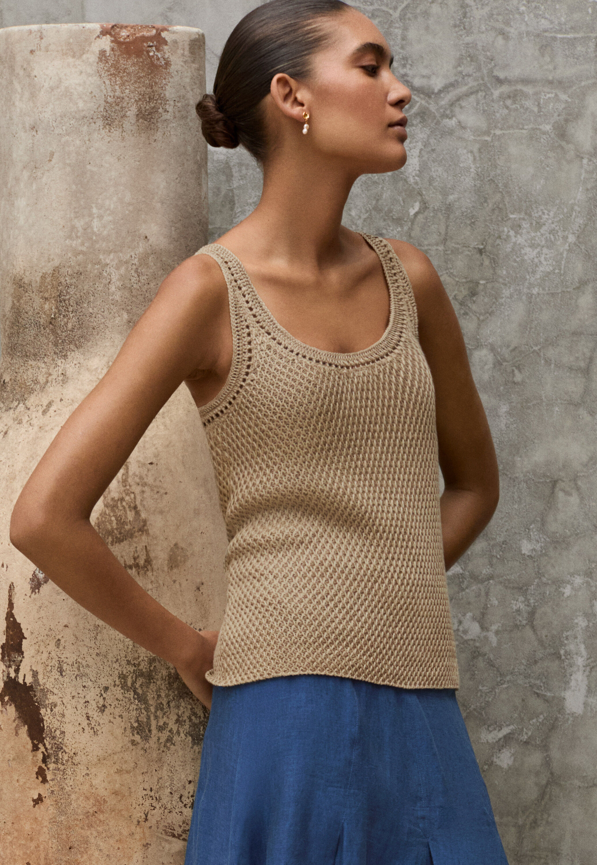 Cable sweater
