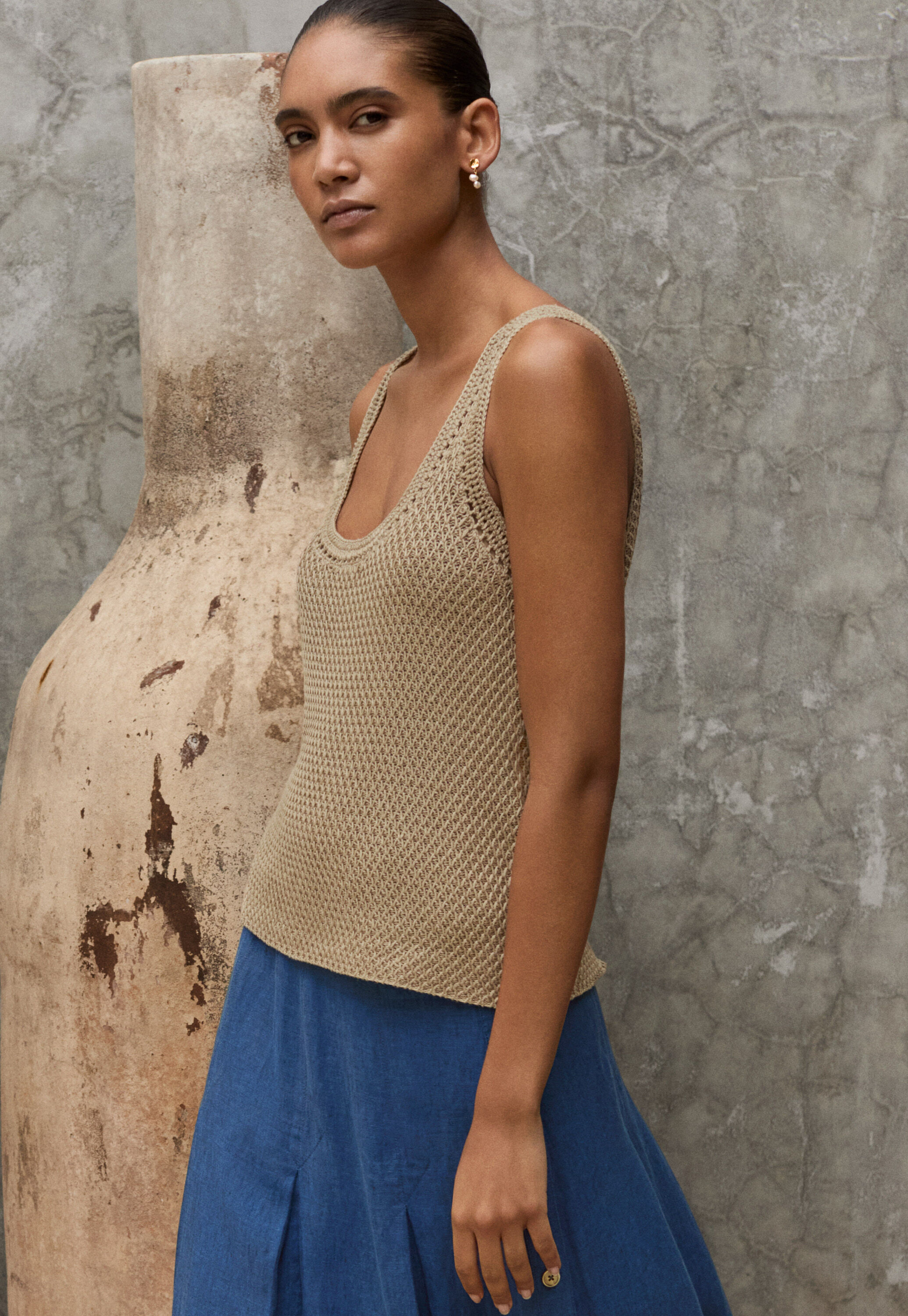 Cable sweater