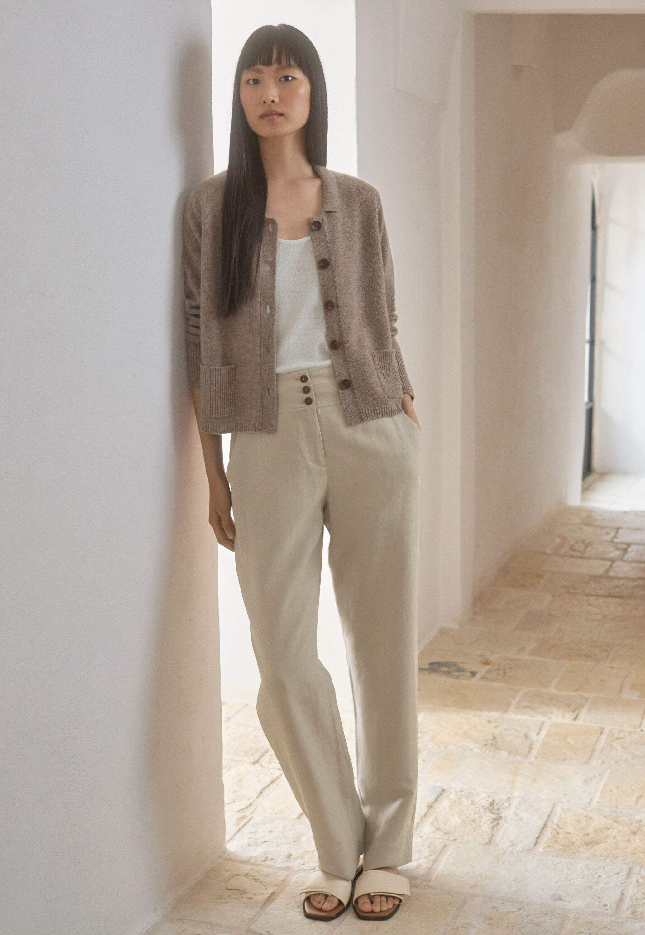 Pleat-front trousers