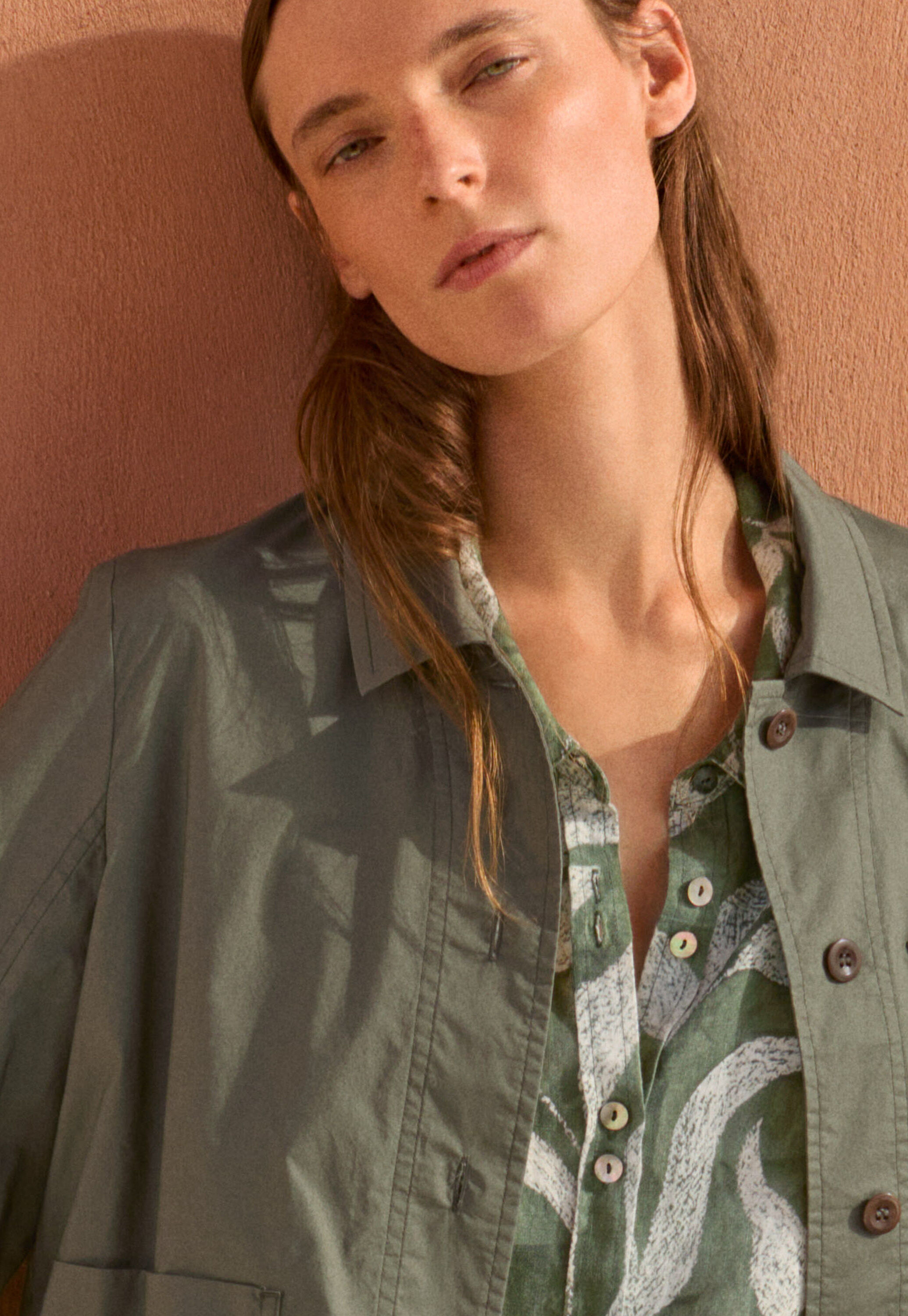 Lightweight jacket, Dark green, large