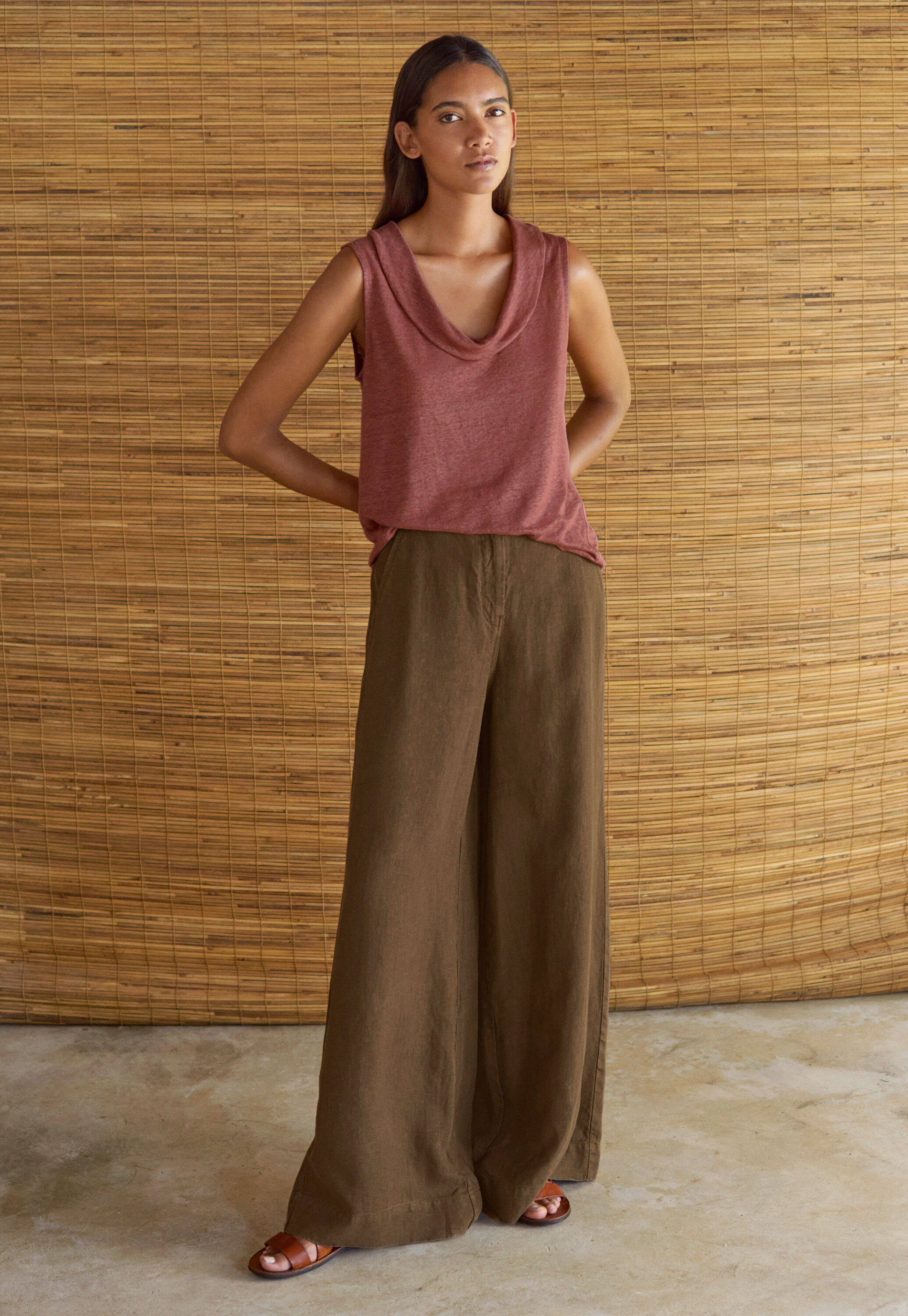 Pleat-front trousers