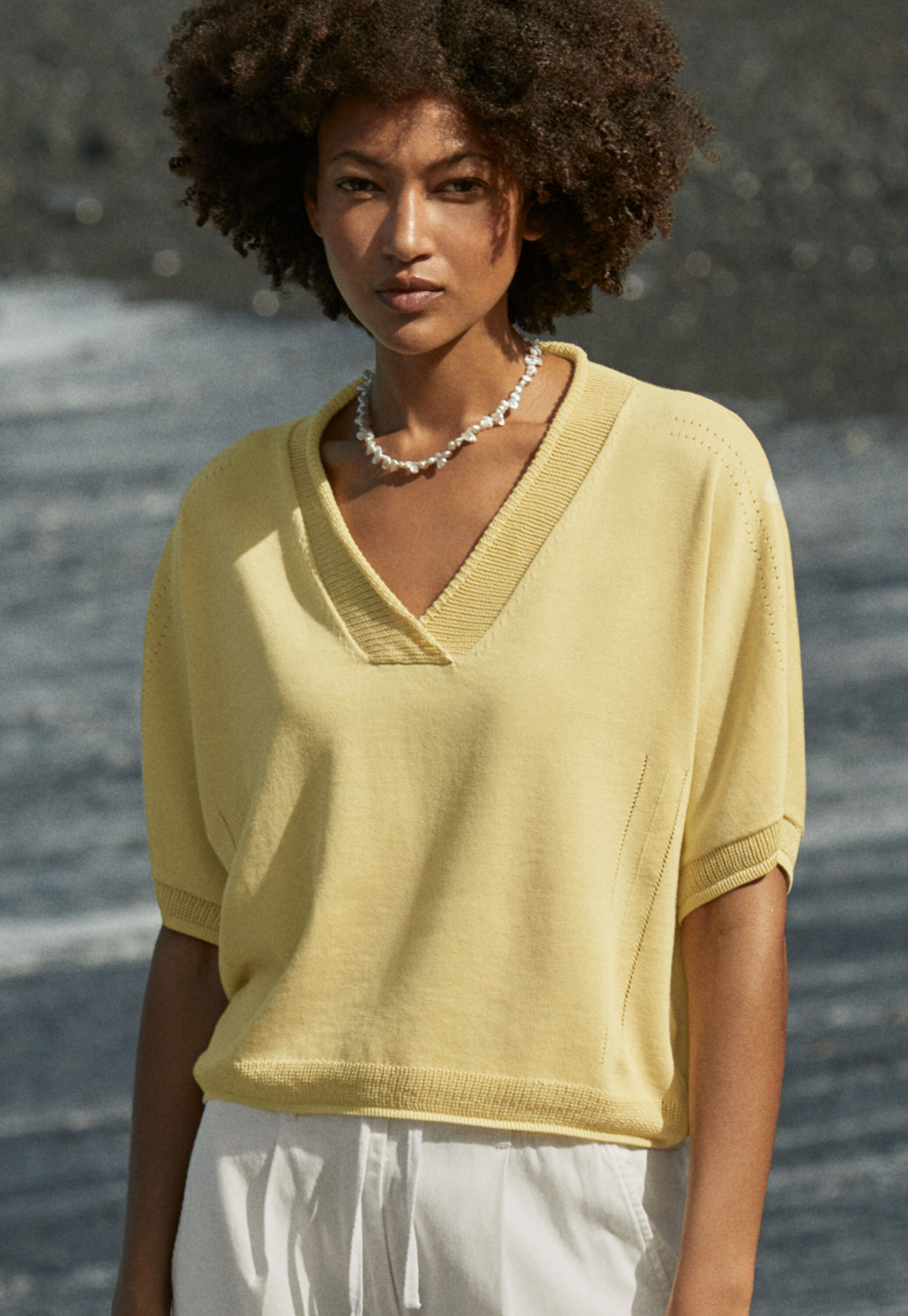 V-neck sweater