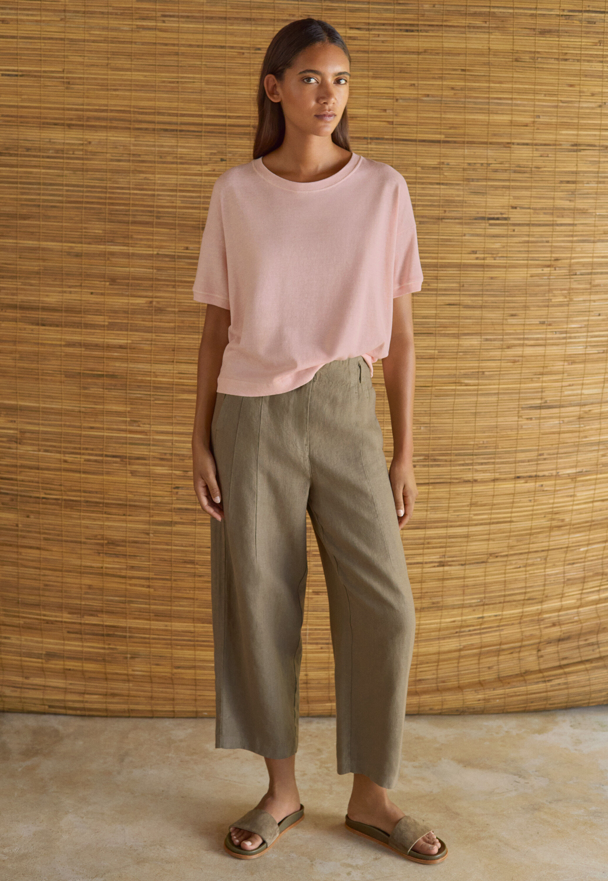 Dart-detail trousers
