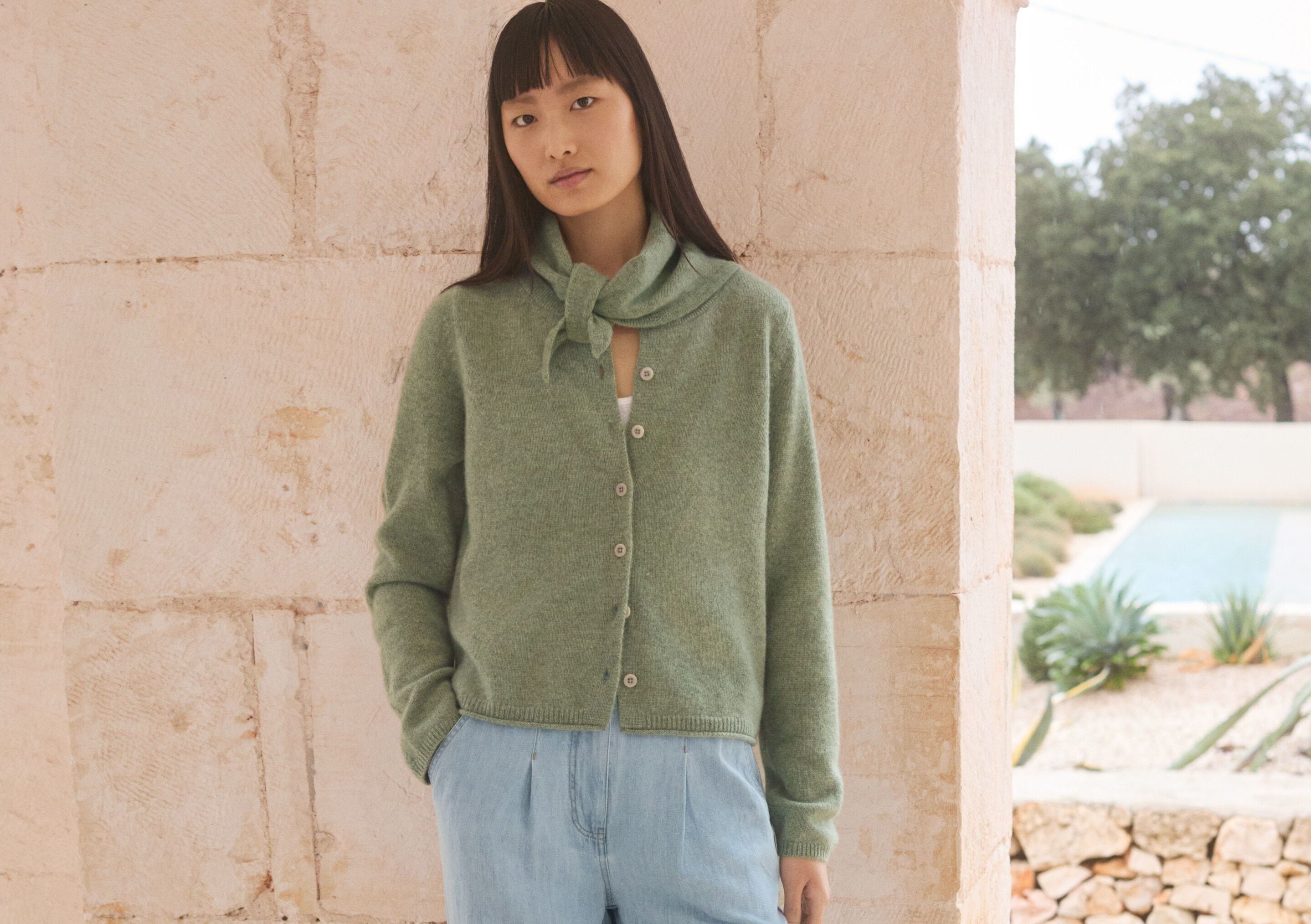 Button-through sweater