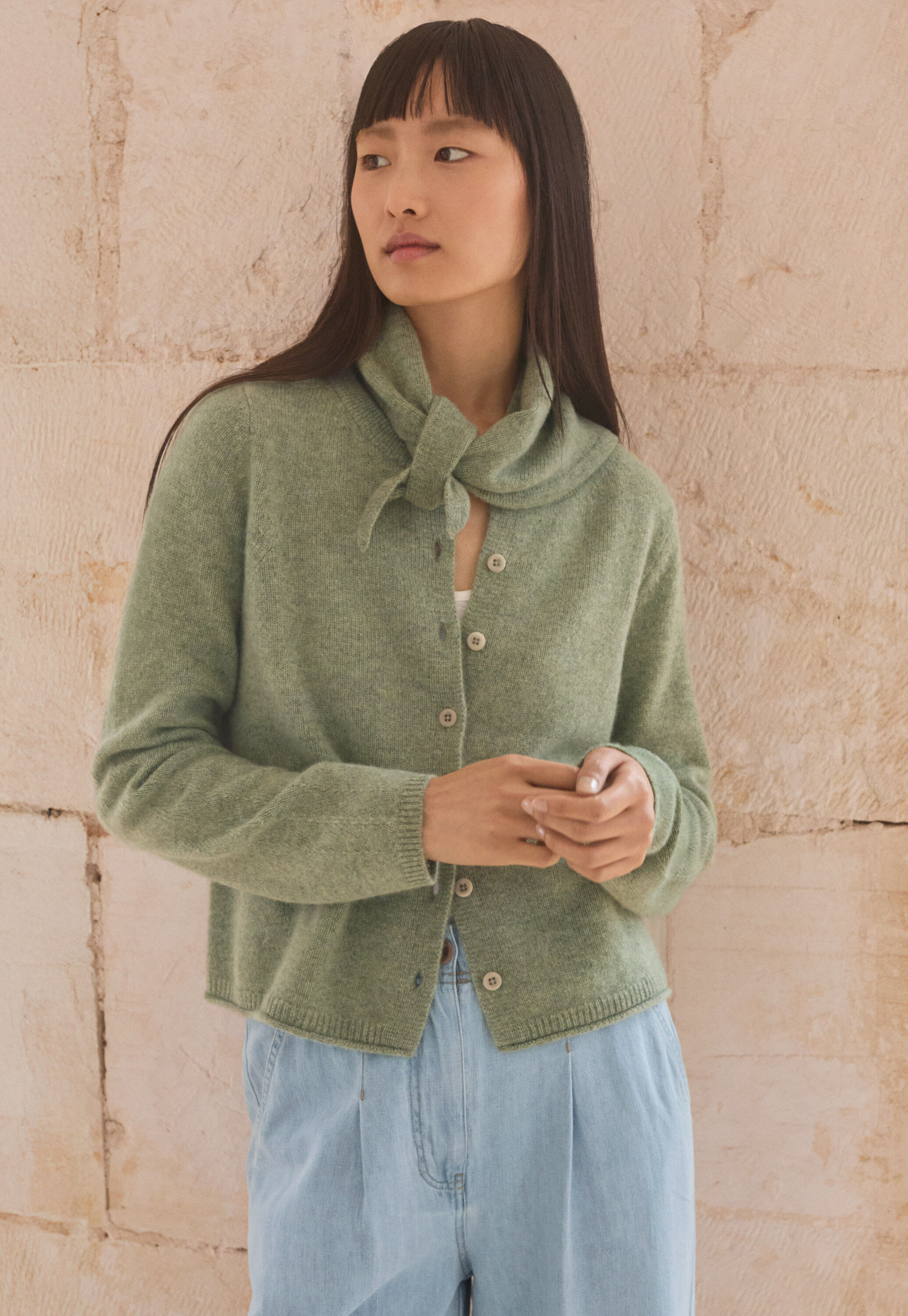 Button-through sweater