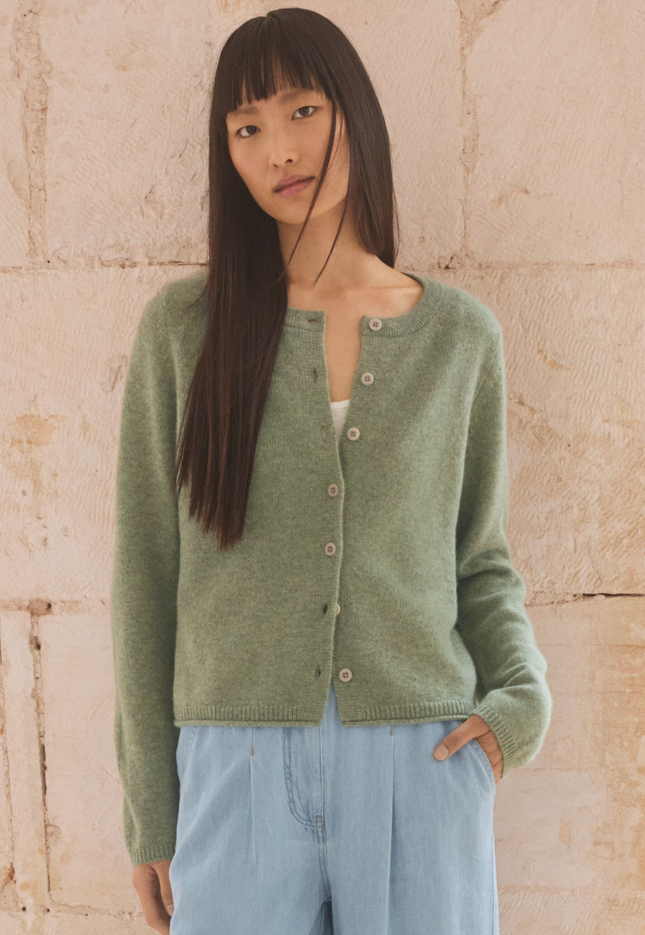 Button-through sweater
