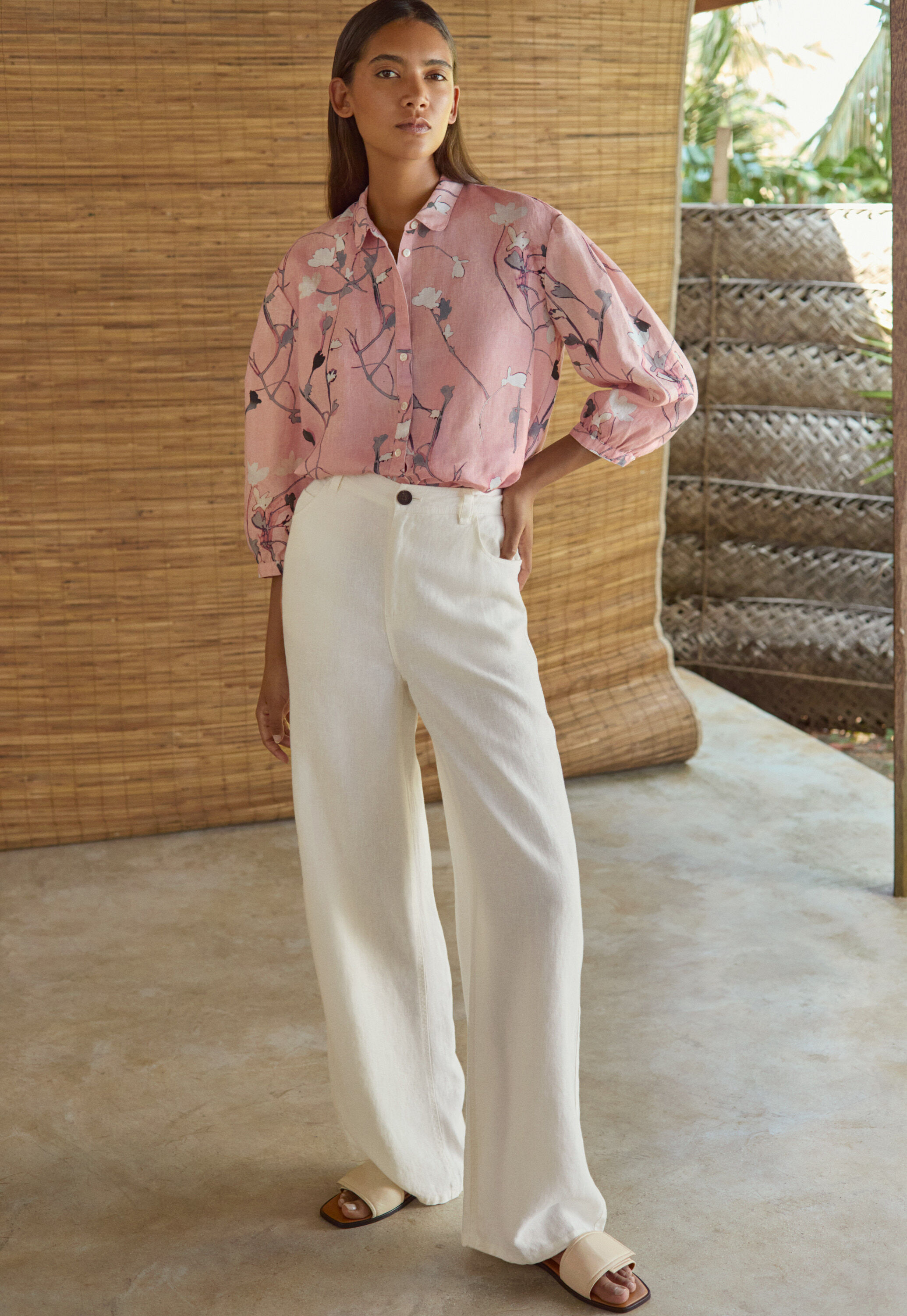 Pleat-front trousers