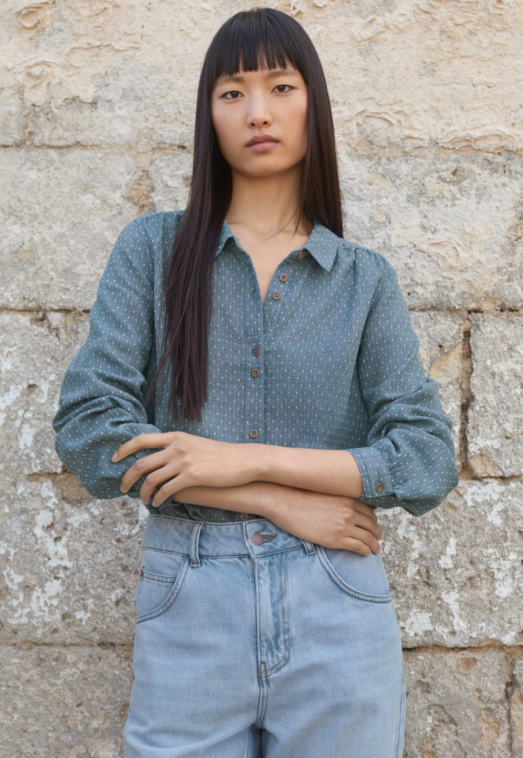 Dash-weave shirt