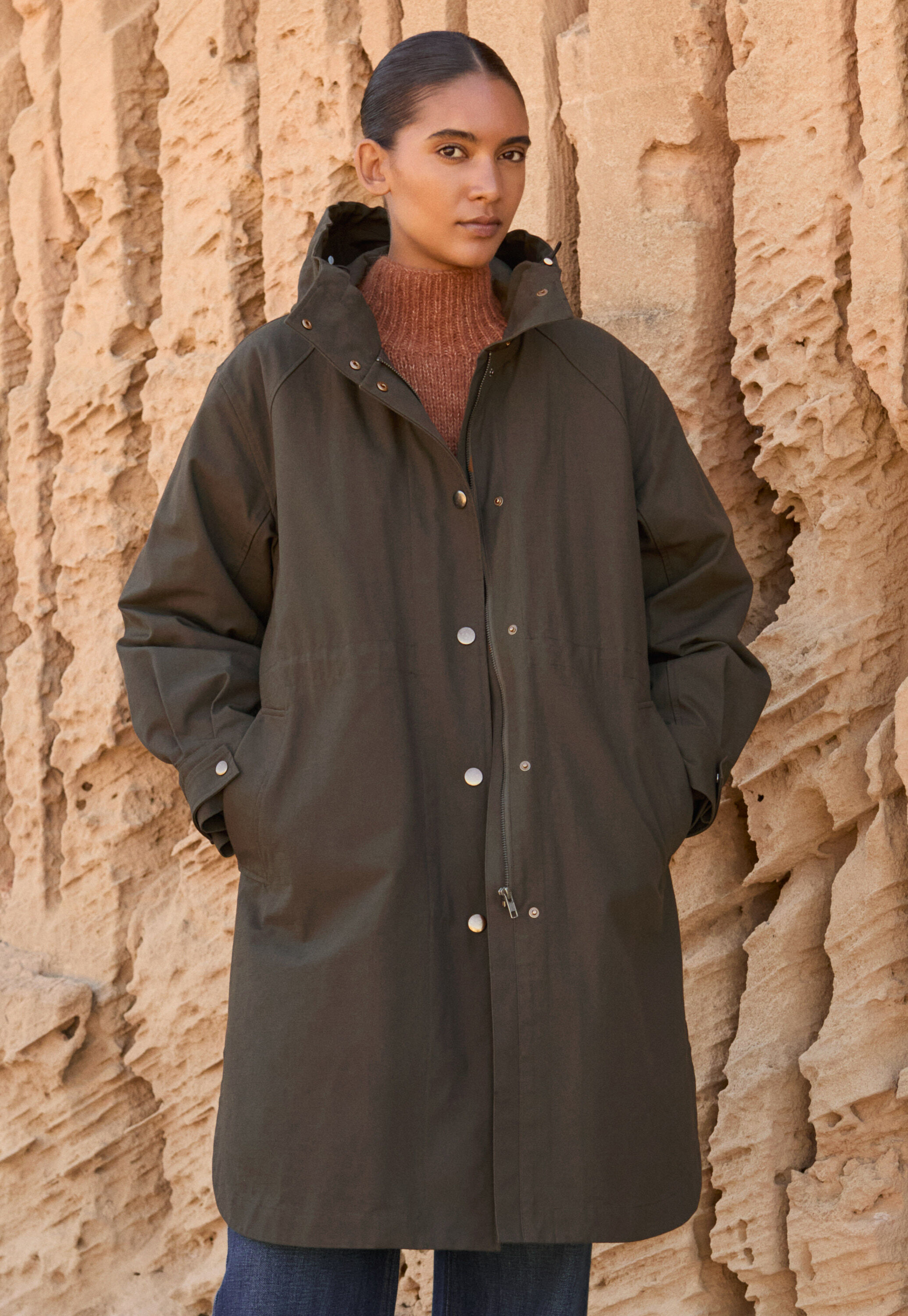 Hooded parka, Cocoa, large