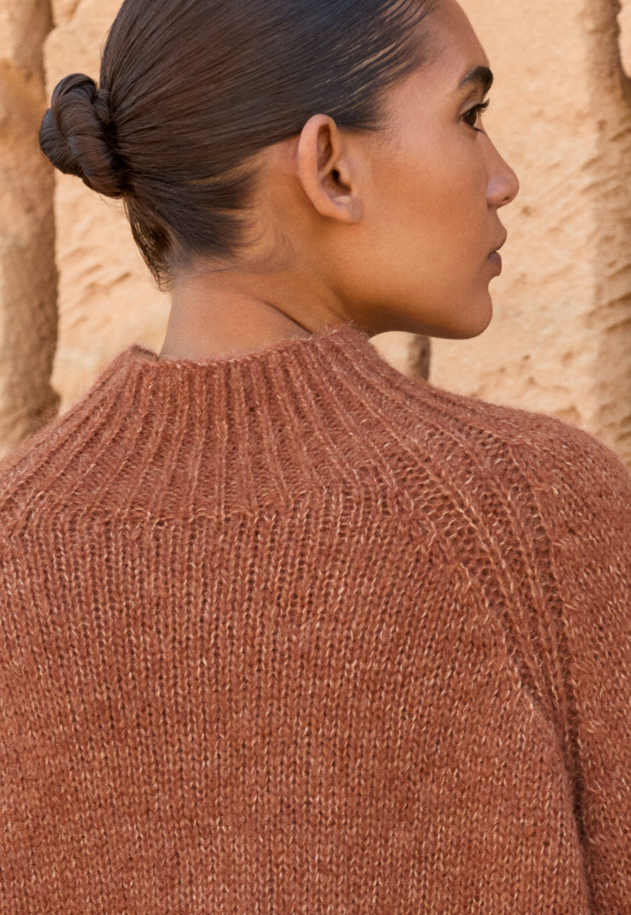 Funnel-neck sweater