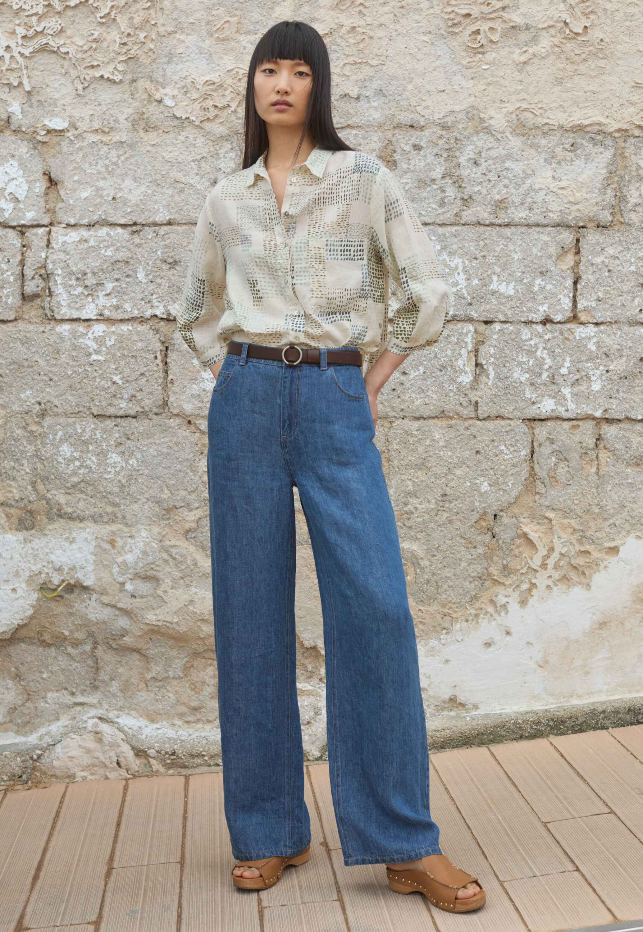 Pleat-front trousers