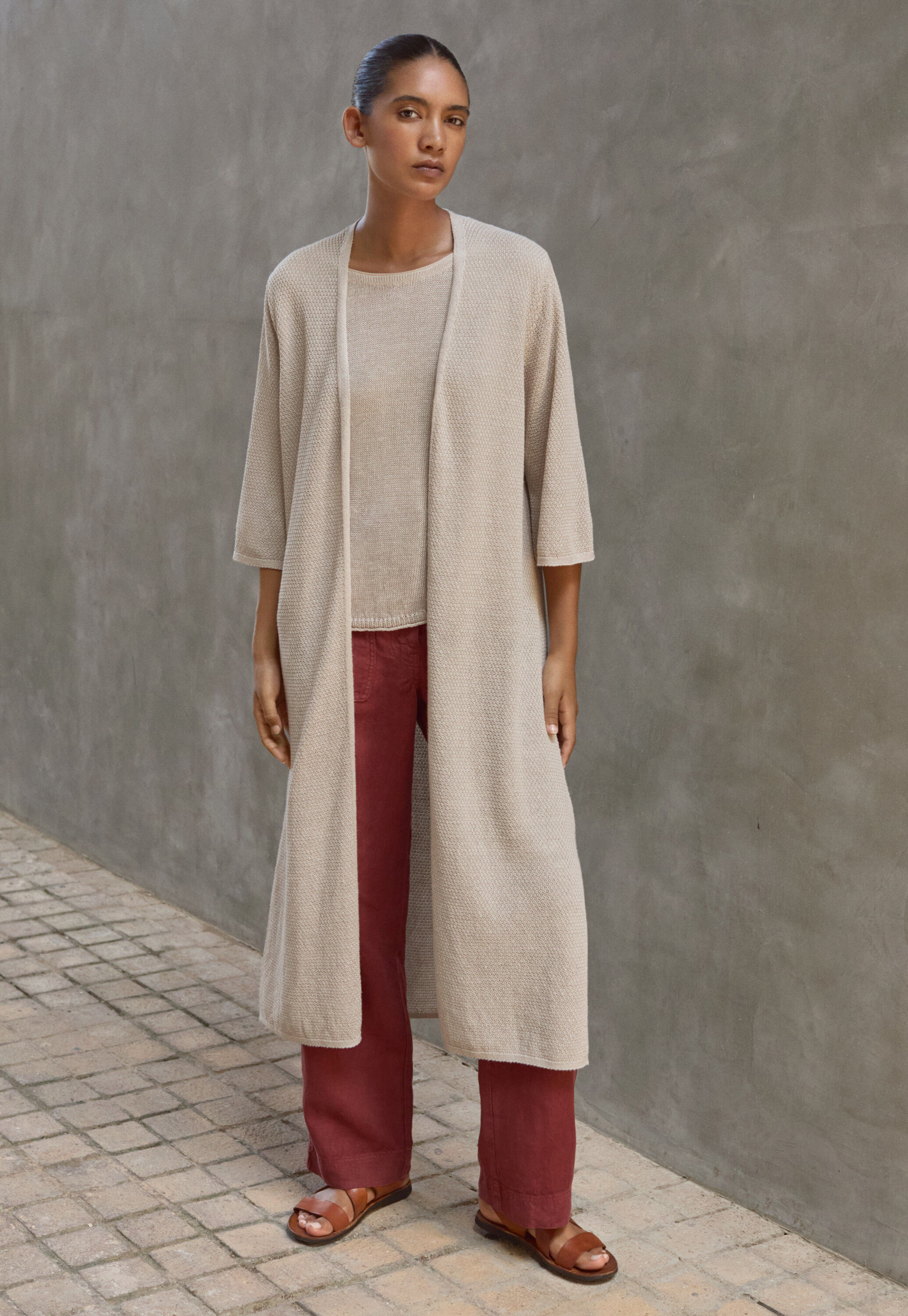Edge-to-edge cardigan
