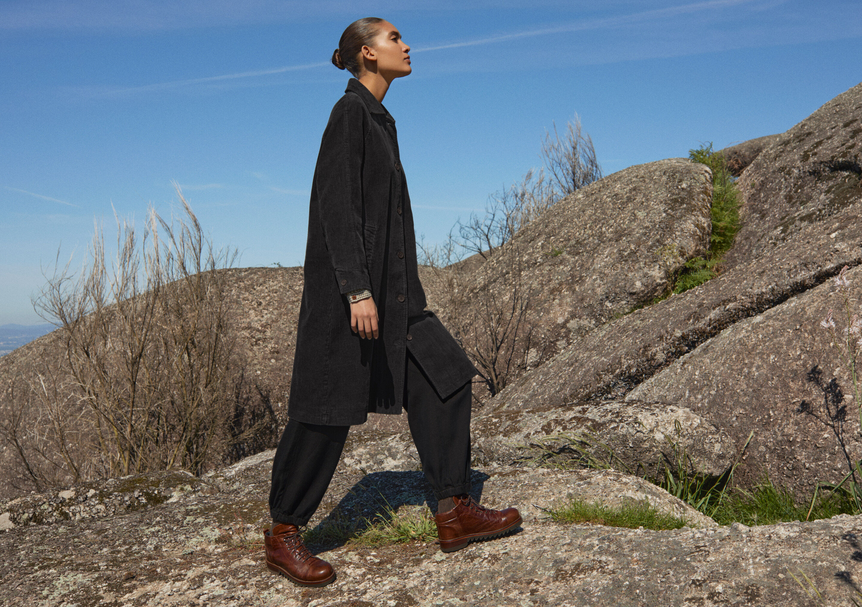 Long cord coat
