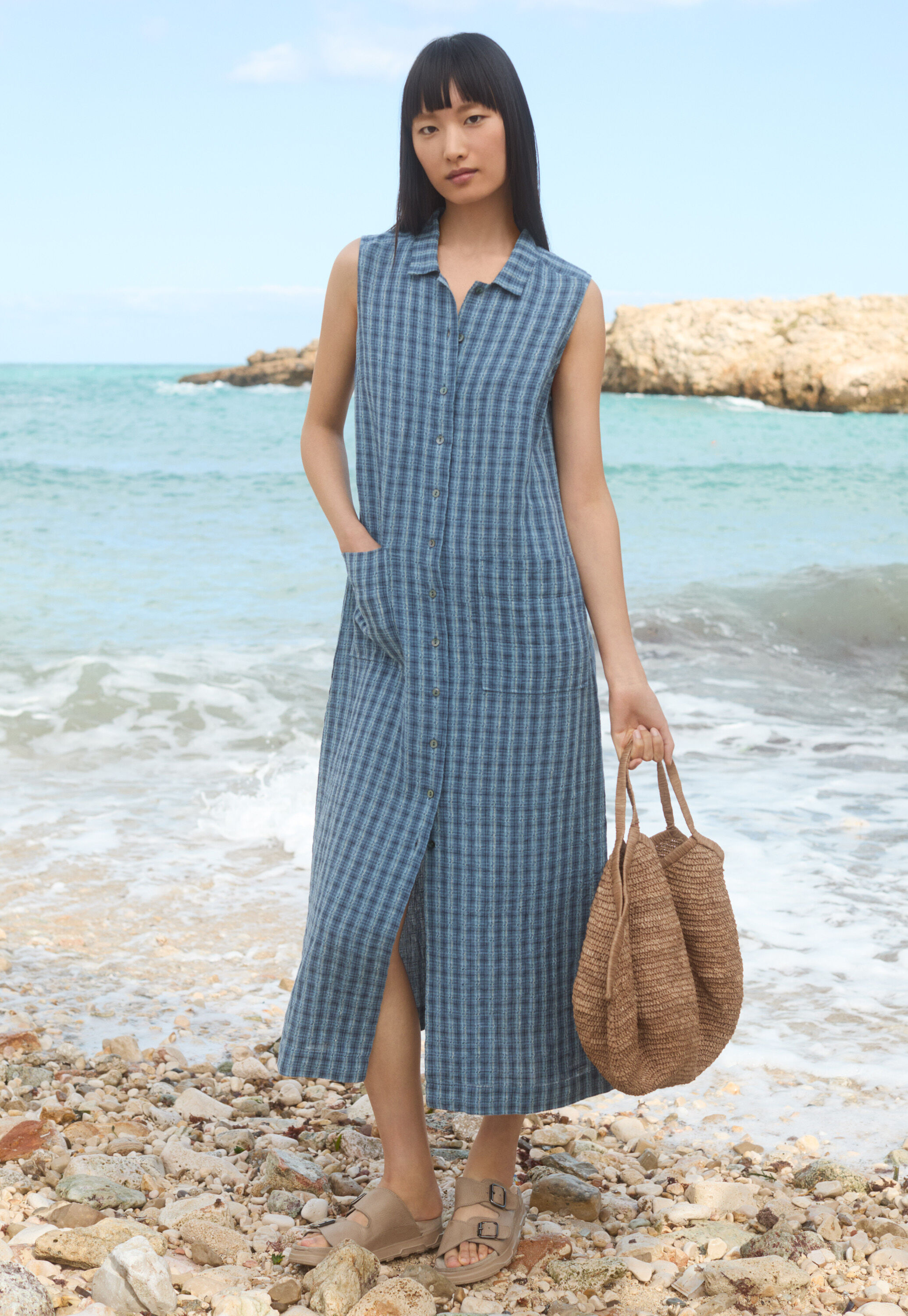 Checked dress