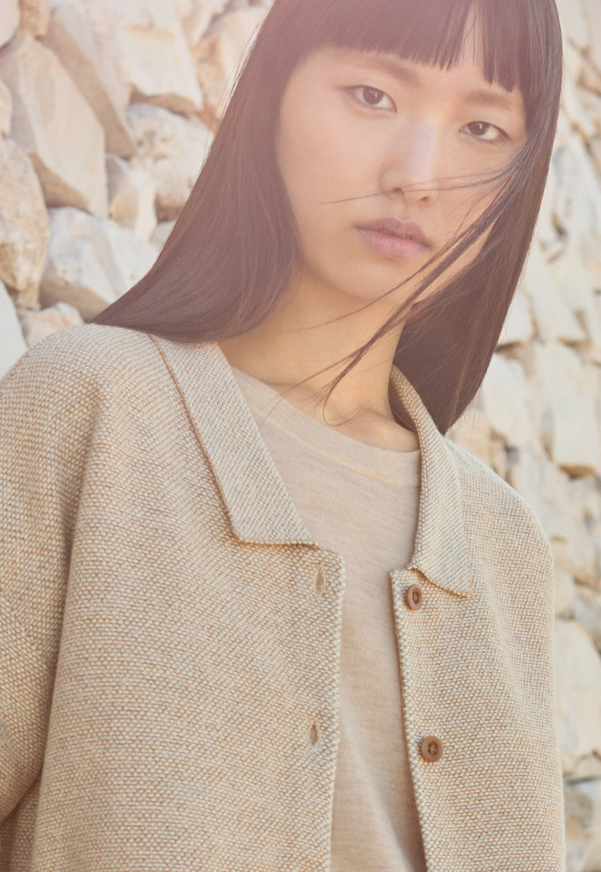 Collared cardigan
