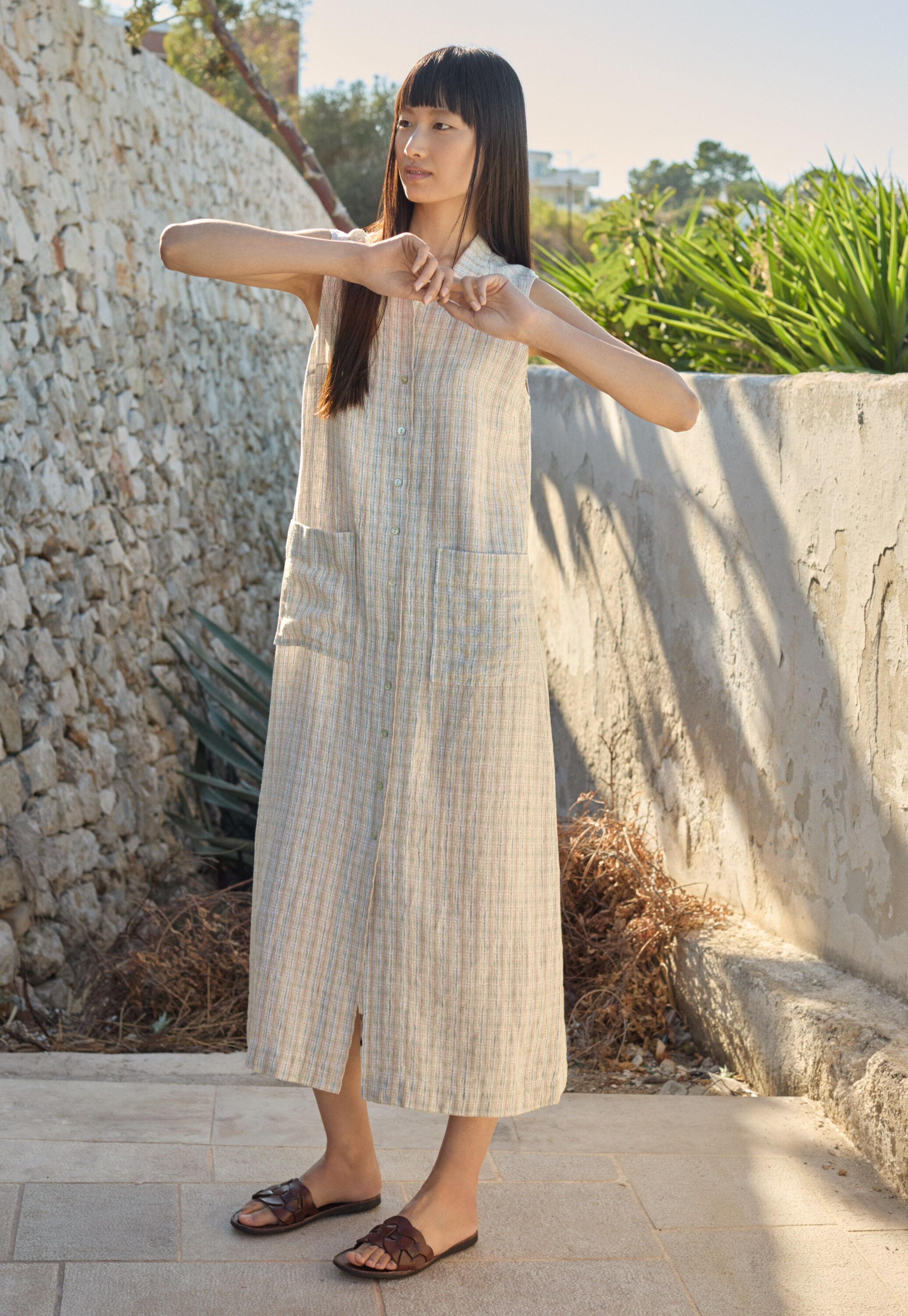Checked dress