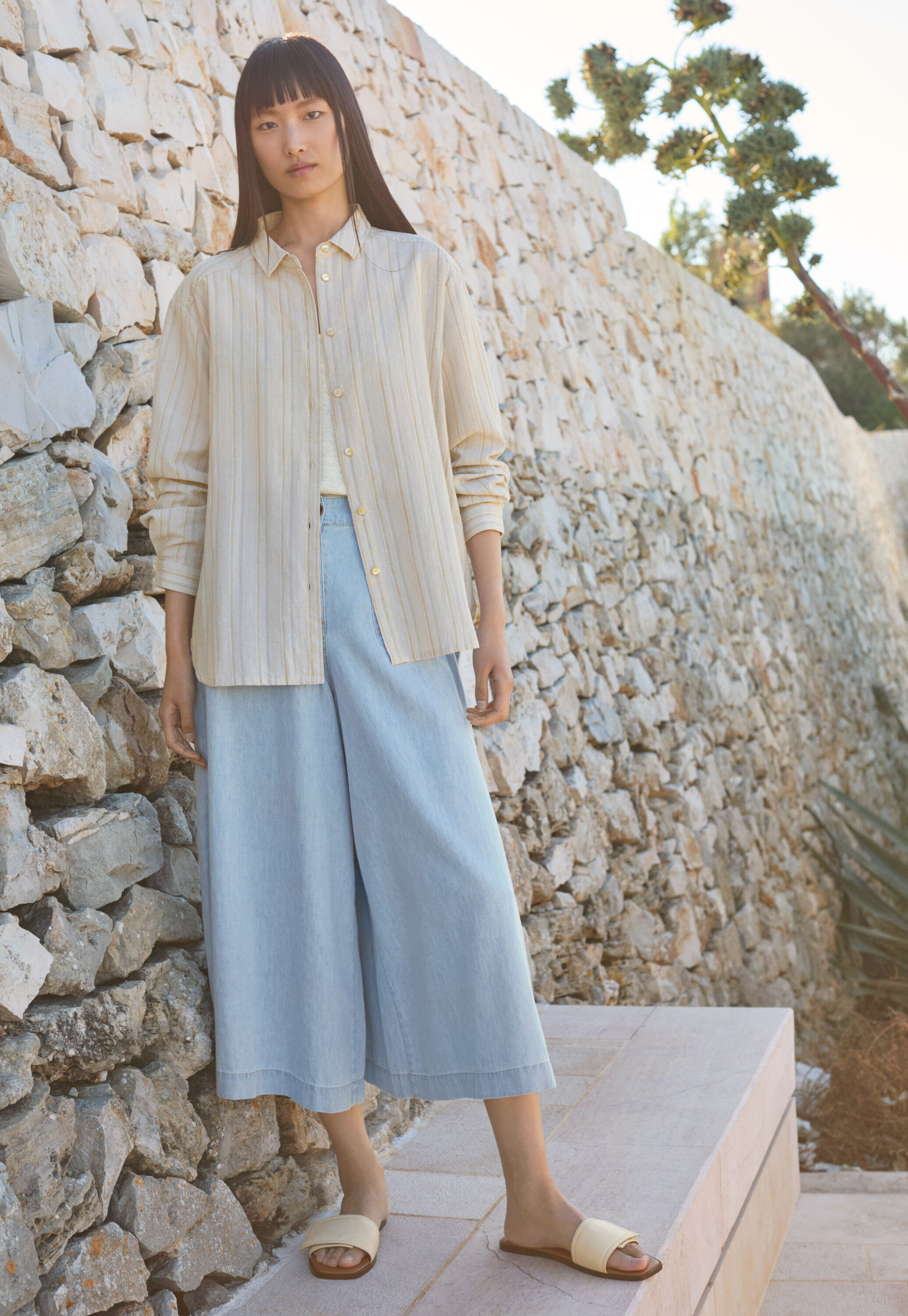Pleat-front trousers