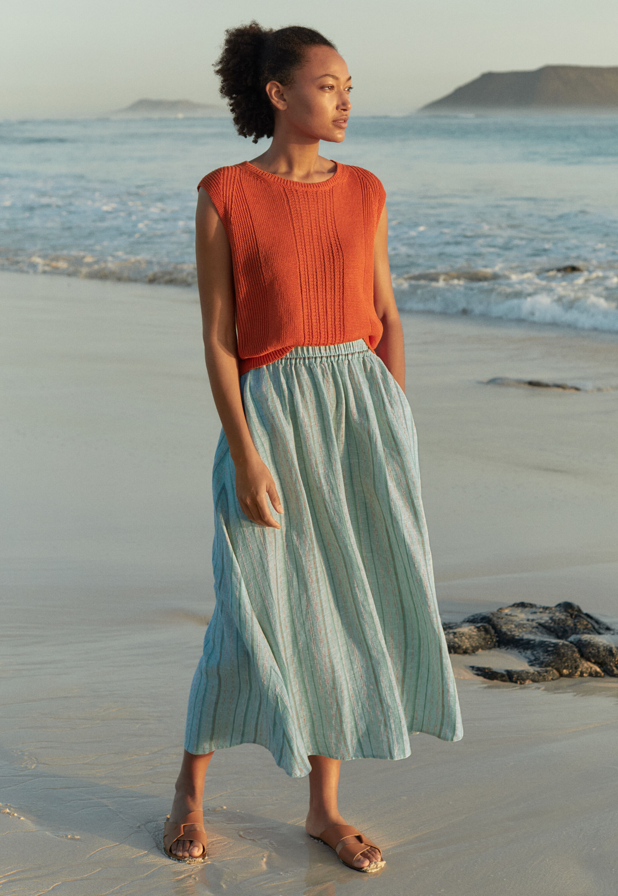 Cable sweater