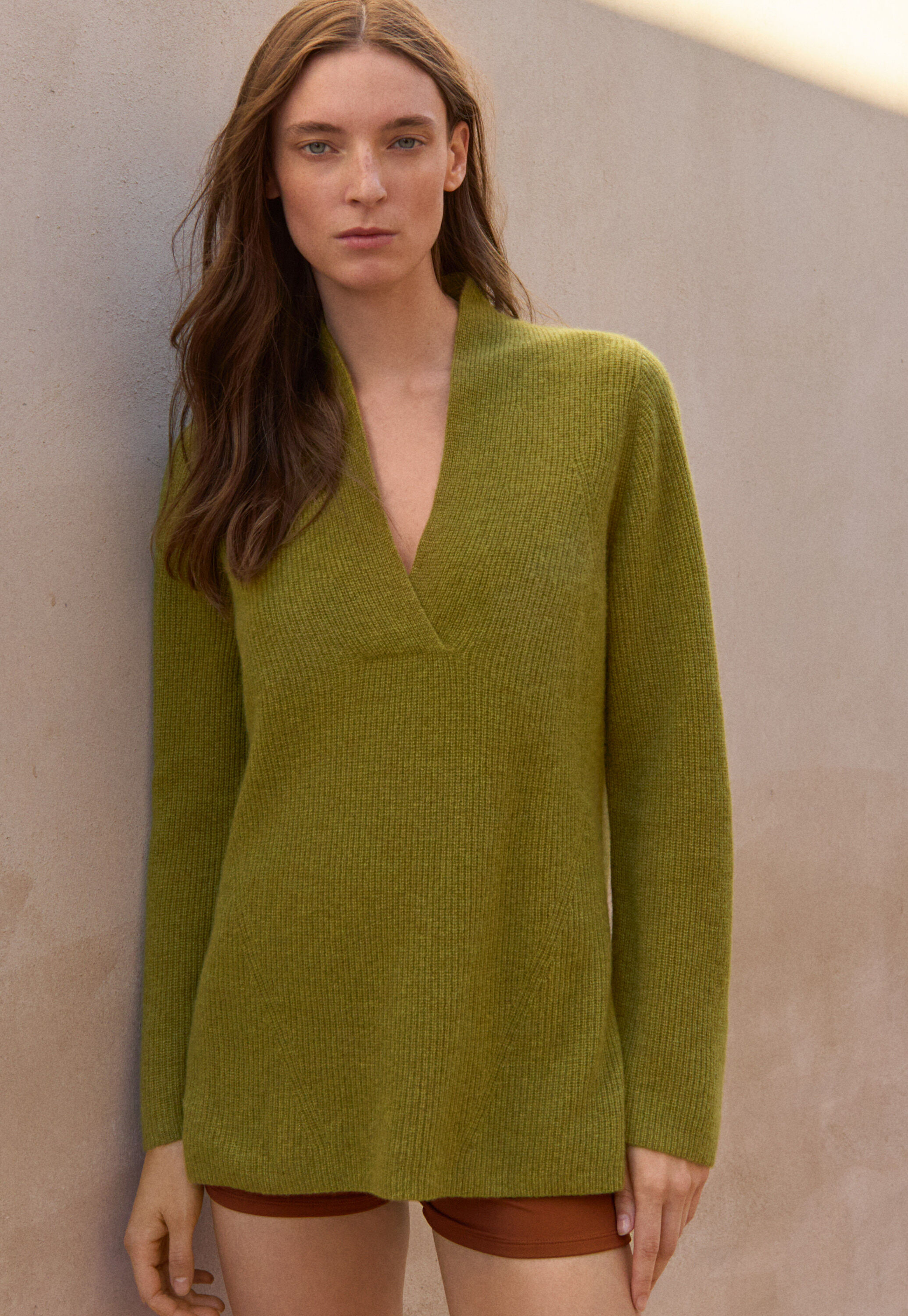 Cable sweater
