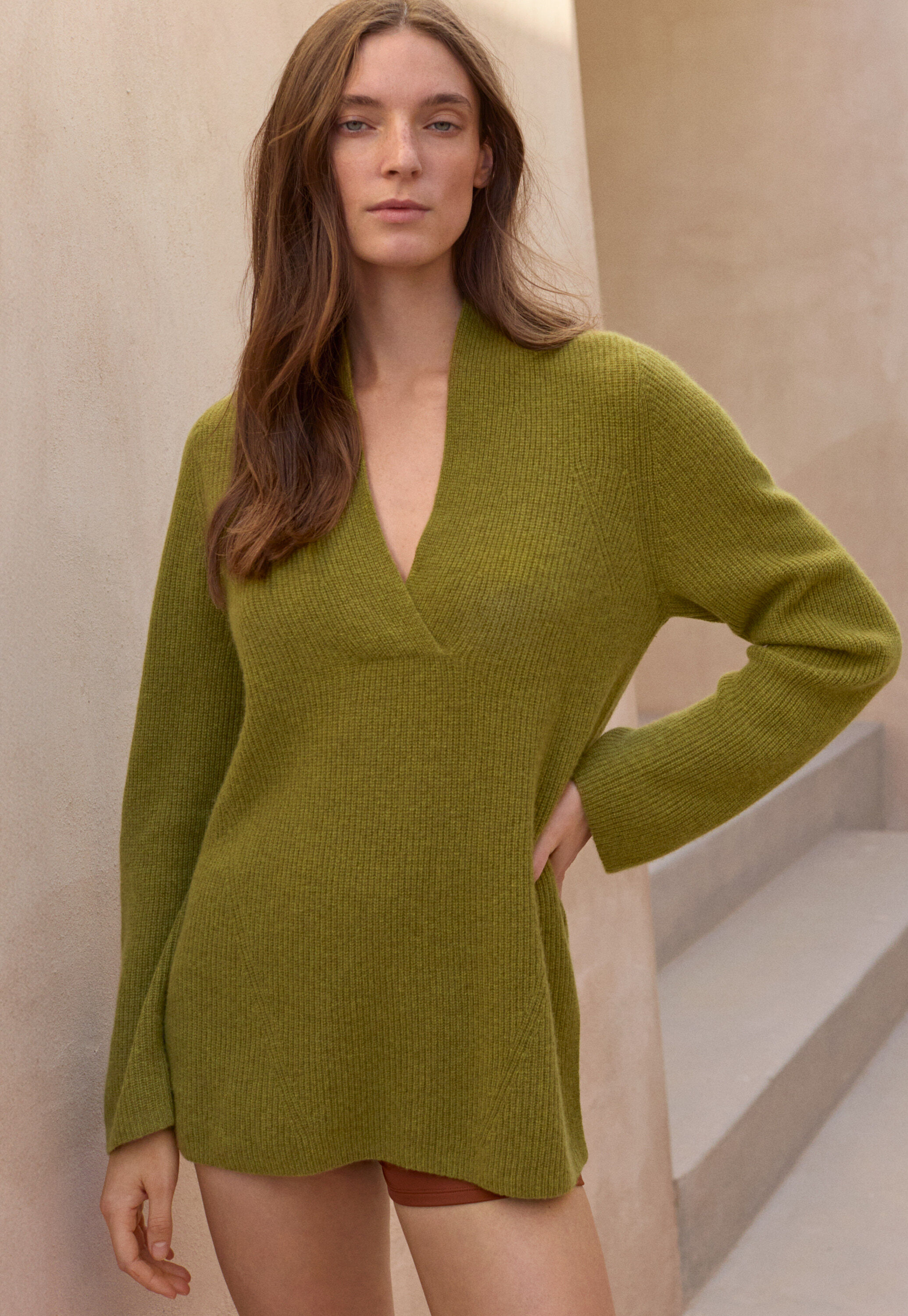 V-neck sweater