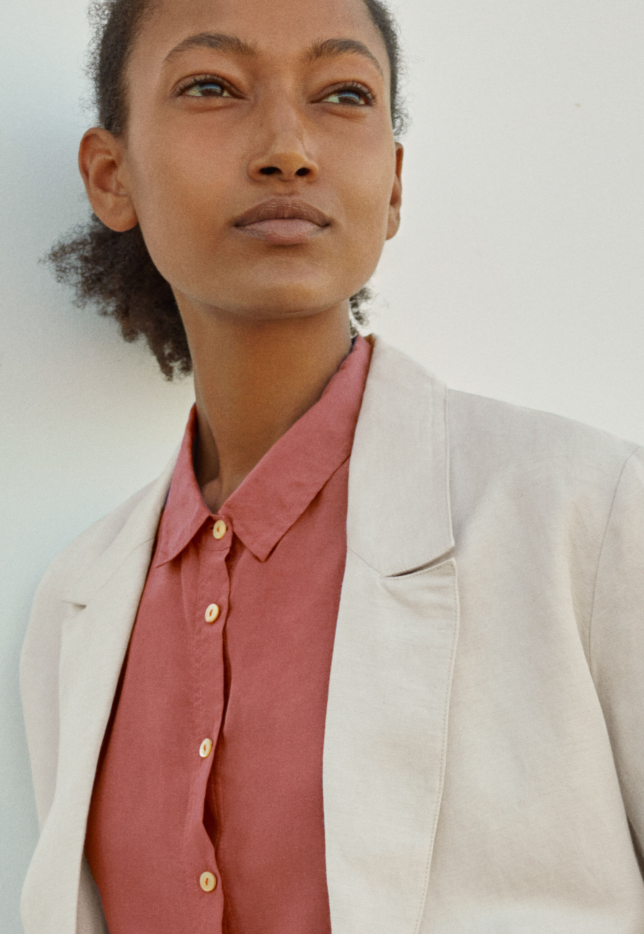 Dropped-shoulder shirt