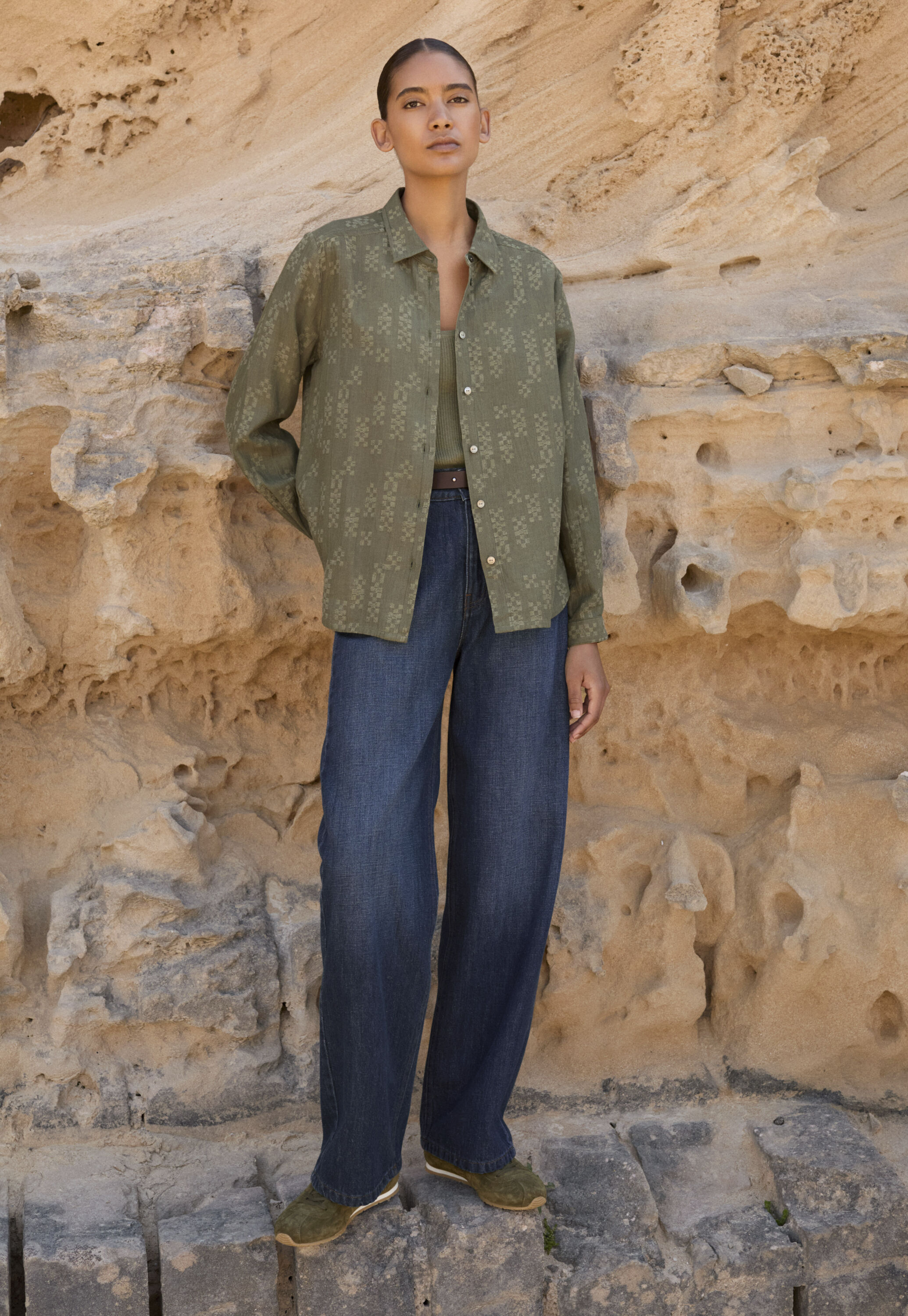 Pleat-front trousers