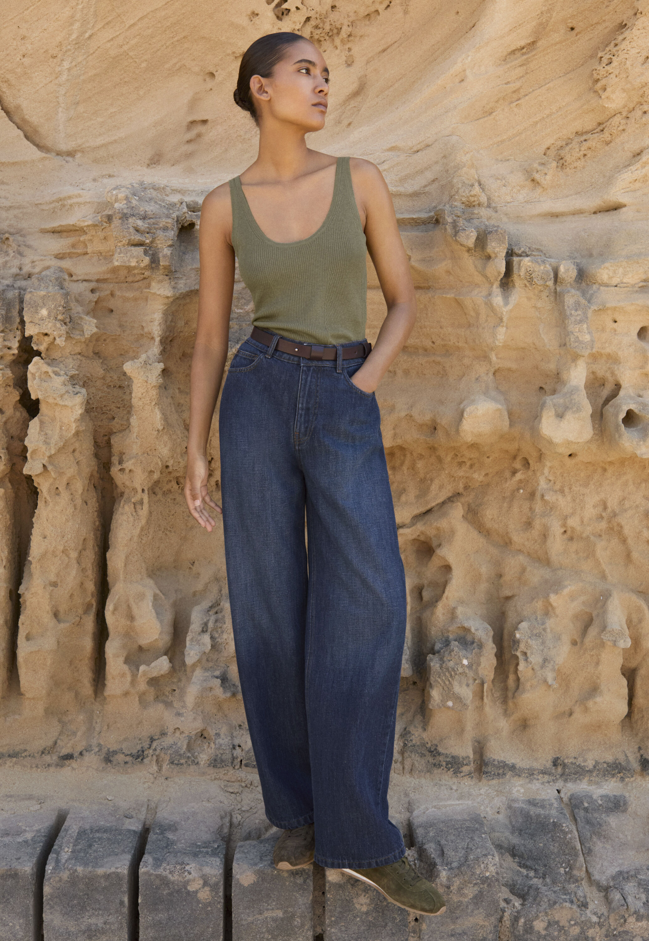Pleat-front trousers