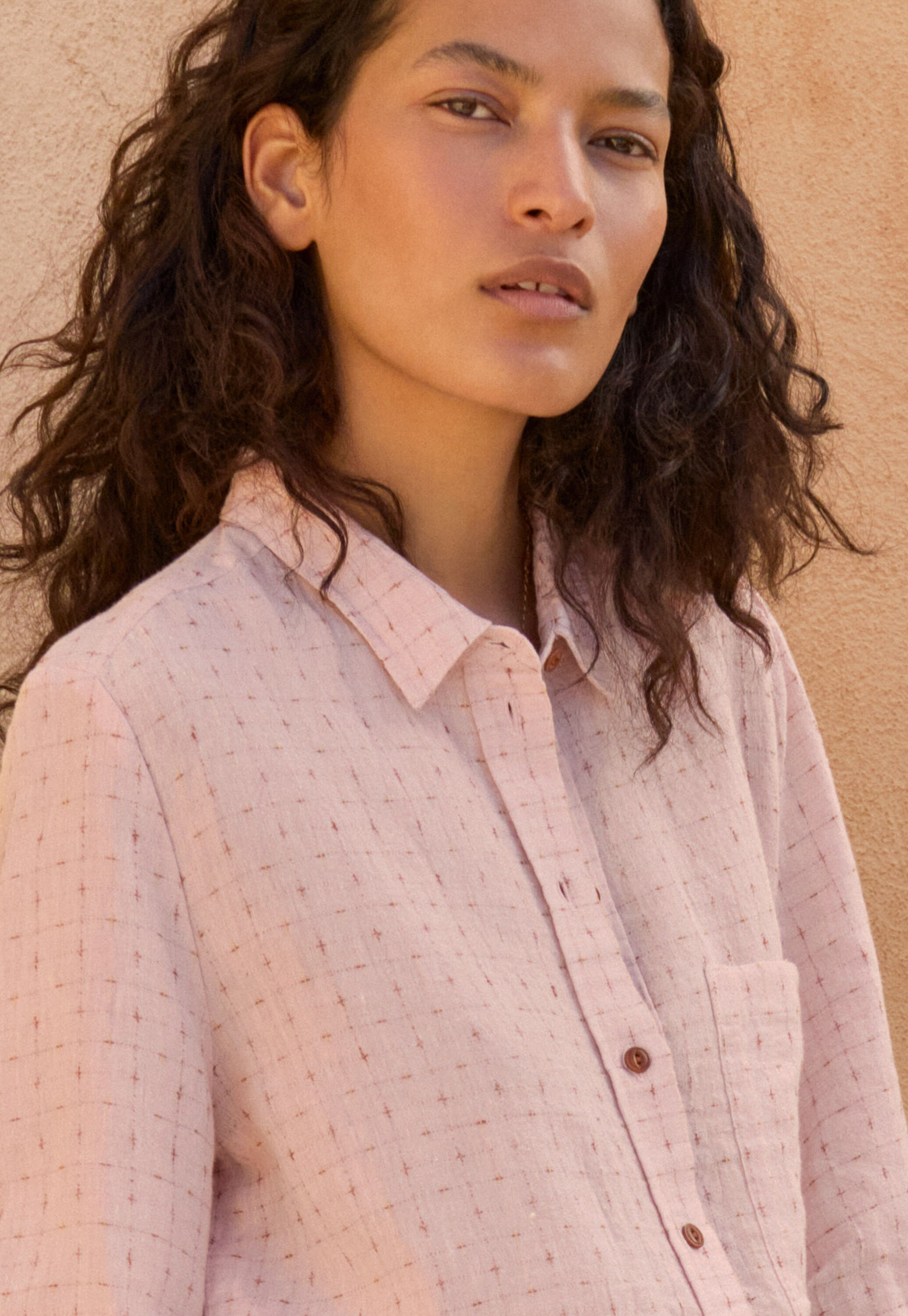 Cross-weave shirt