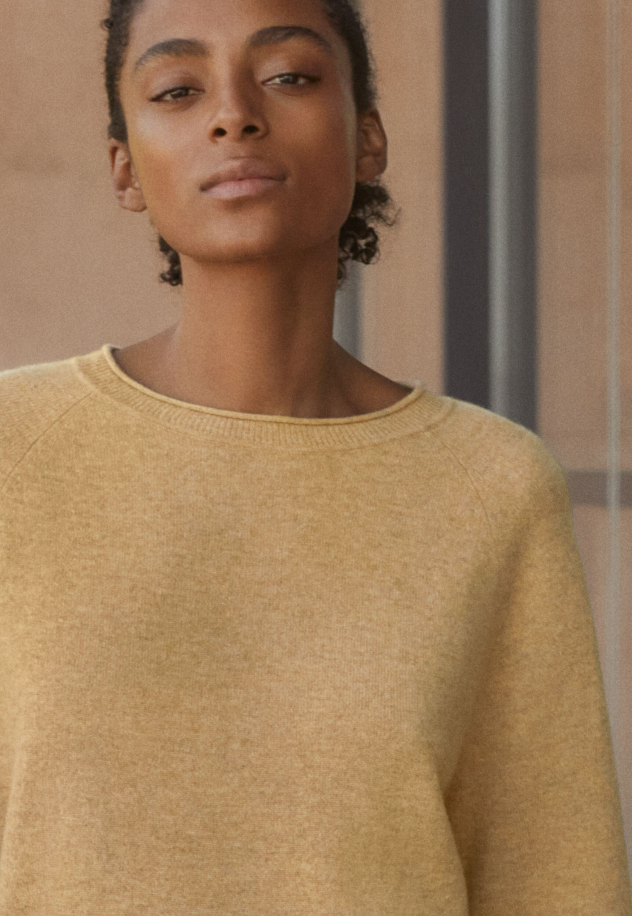 Raglan-sleeve sweater
