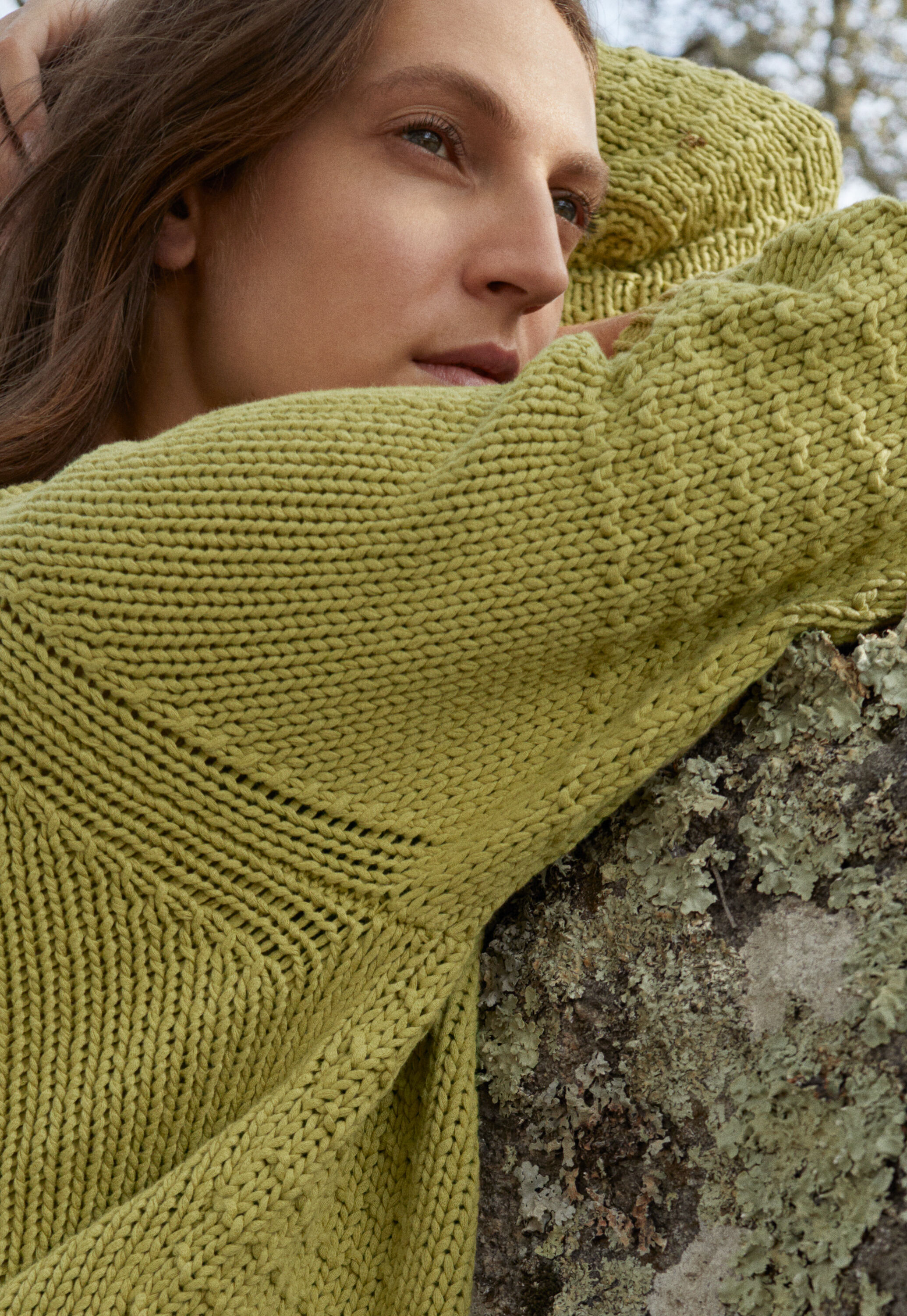 Cable sweater