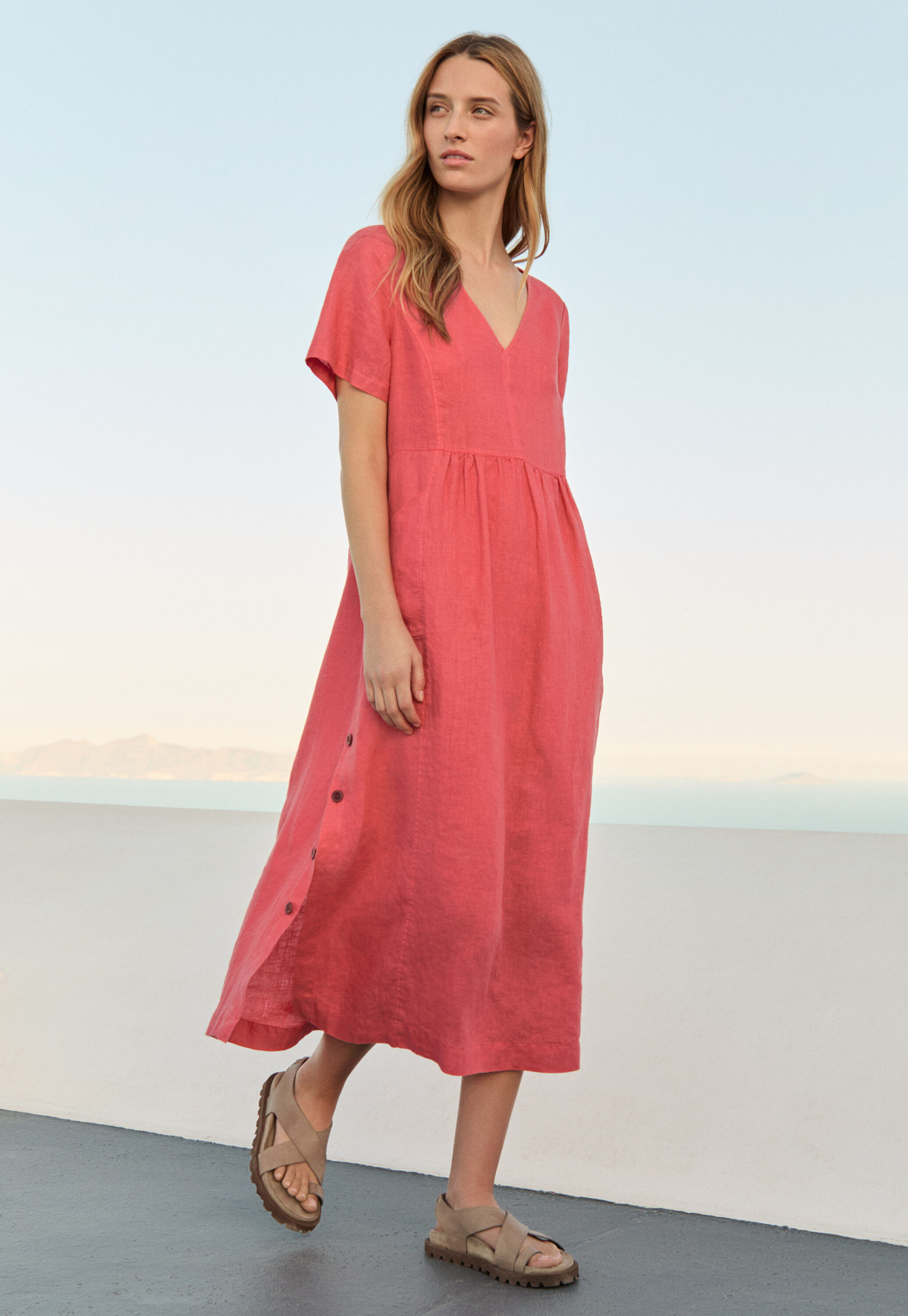 Garment-dyed overshirt
