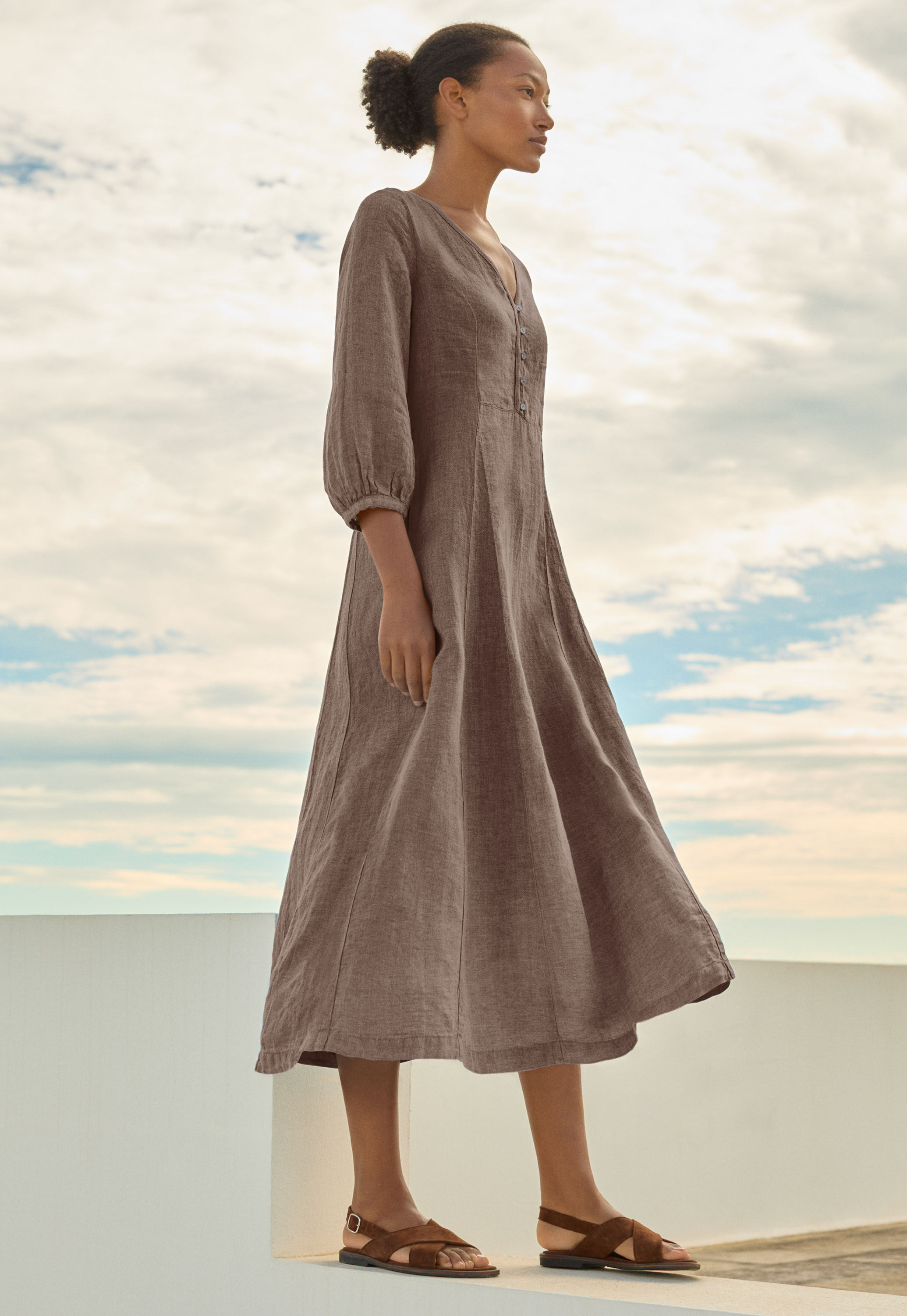 Godet-detail dress
